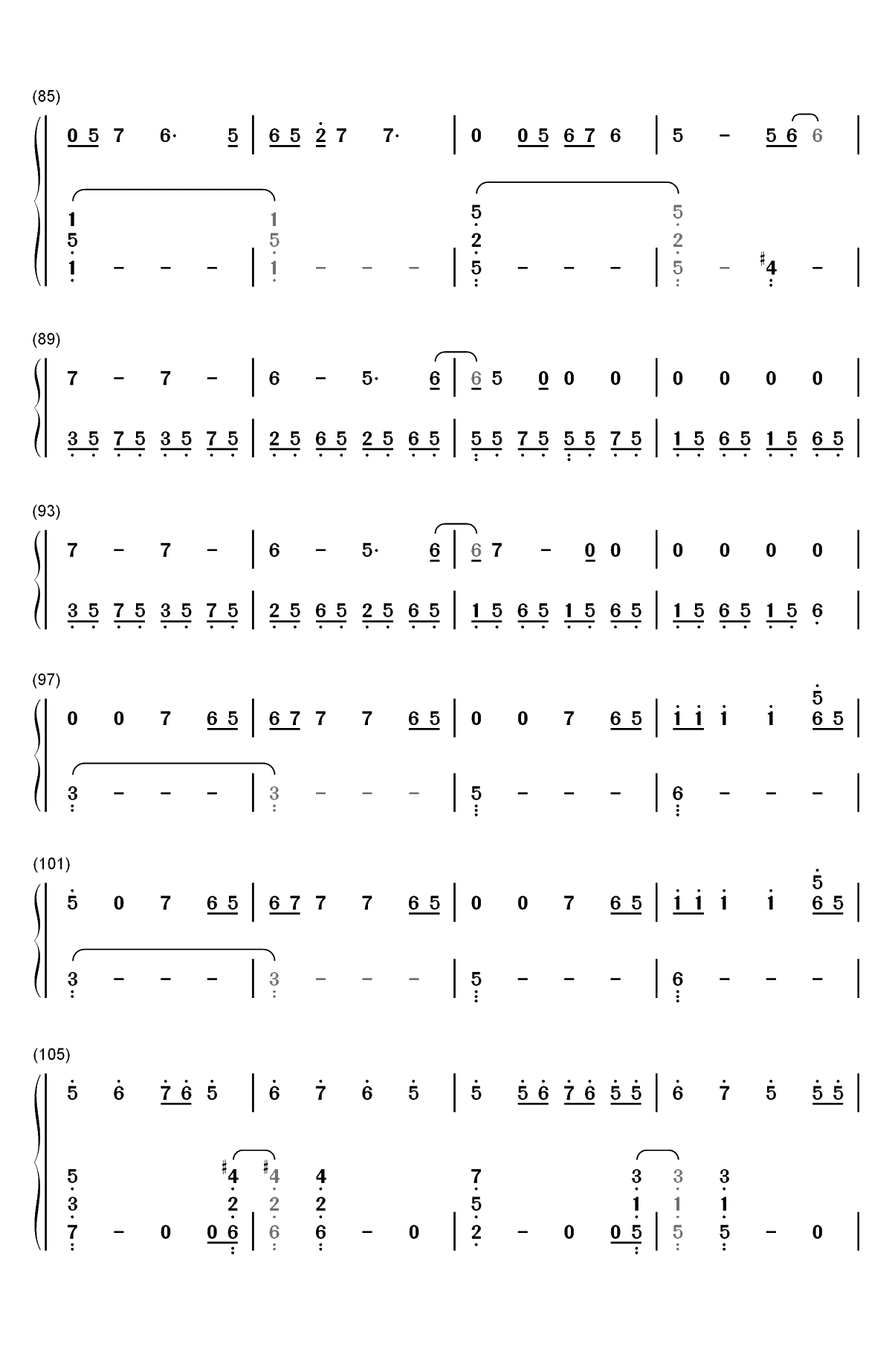 Mess Her Up-Amy Shark双手简谱预览5