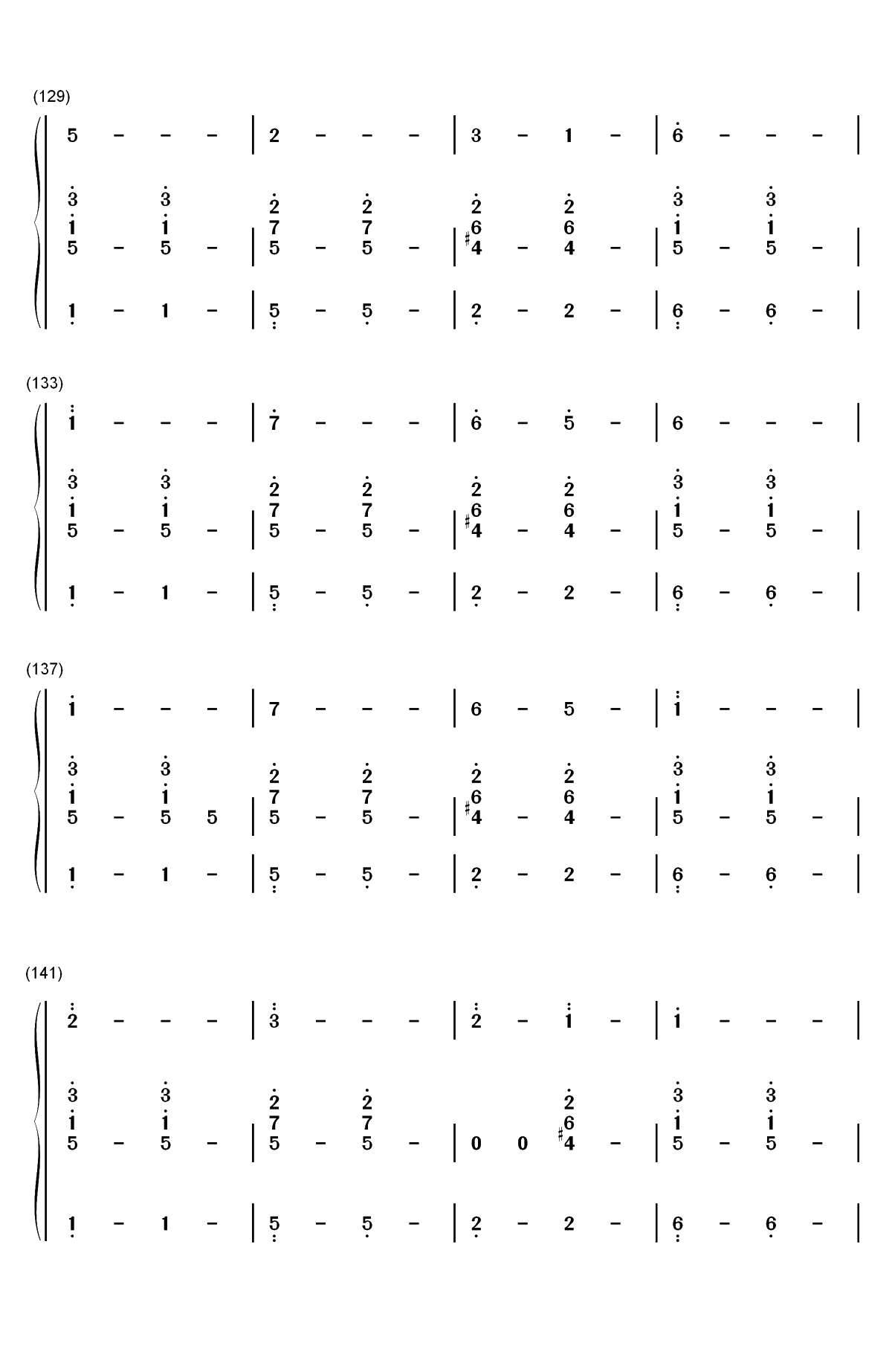 异类-华晨宇双手简谱预览9