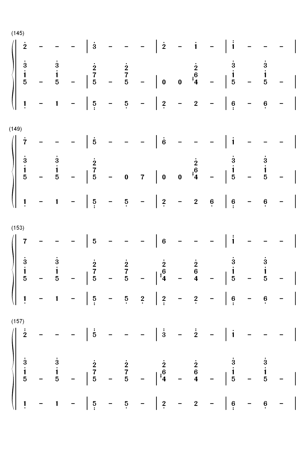 异类-华晨宇双手简谱预览10