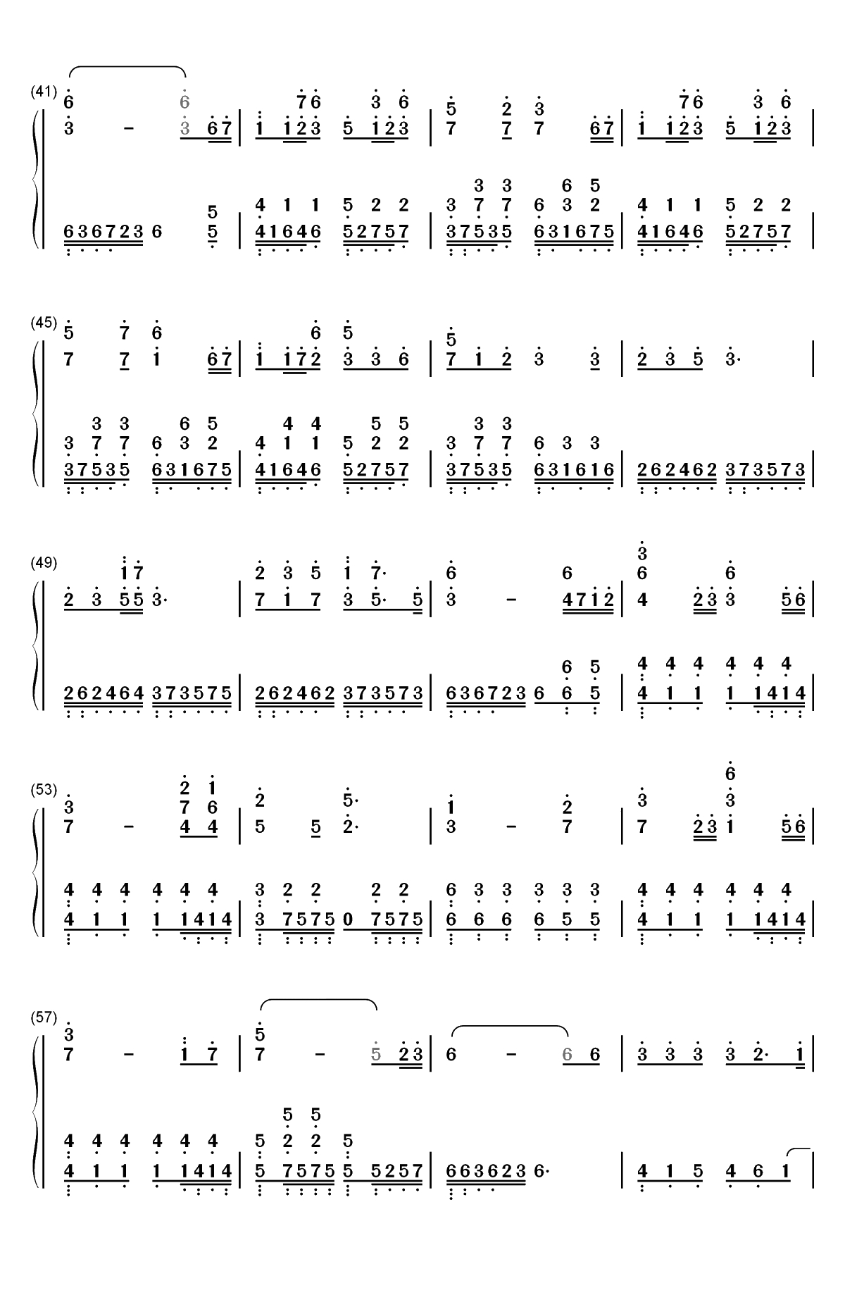 锦鲤抄-原版双手简谱预览3