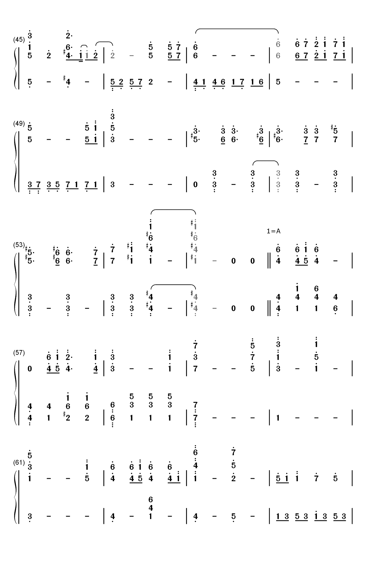Days in the Sun-美女与野兽OST双手简谱预览3