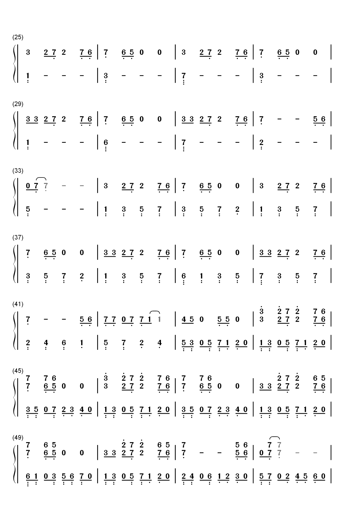 Friend of a Friend-2019年欧洲歌唱大赛双手简谱预览2