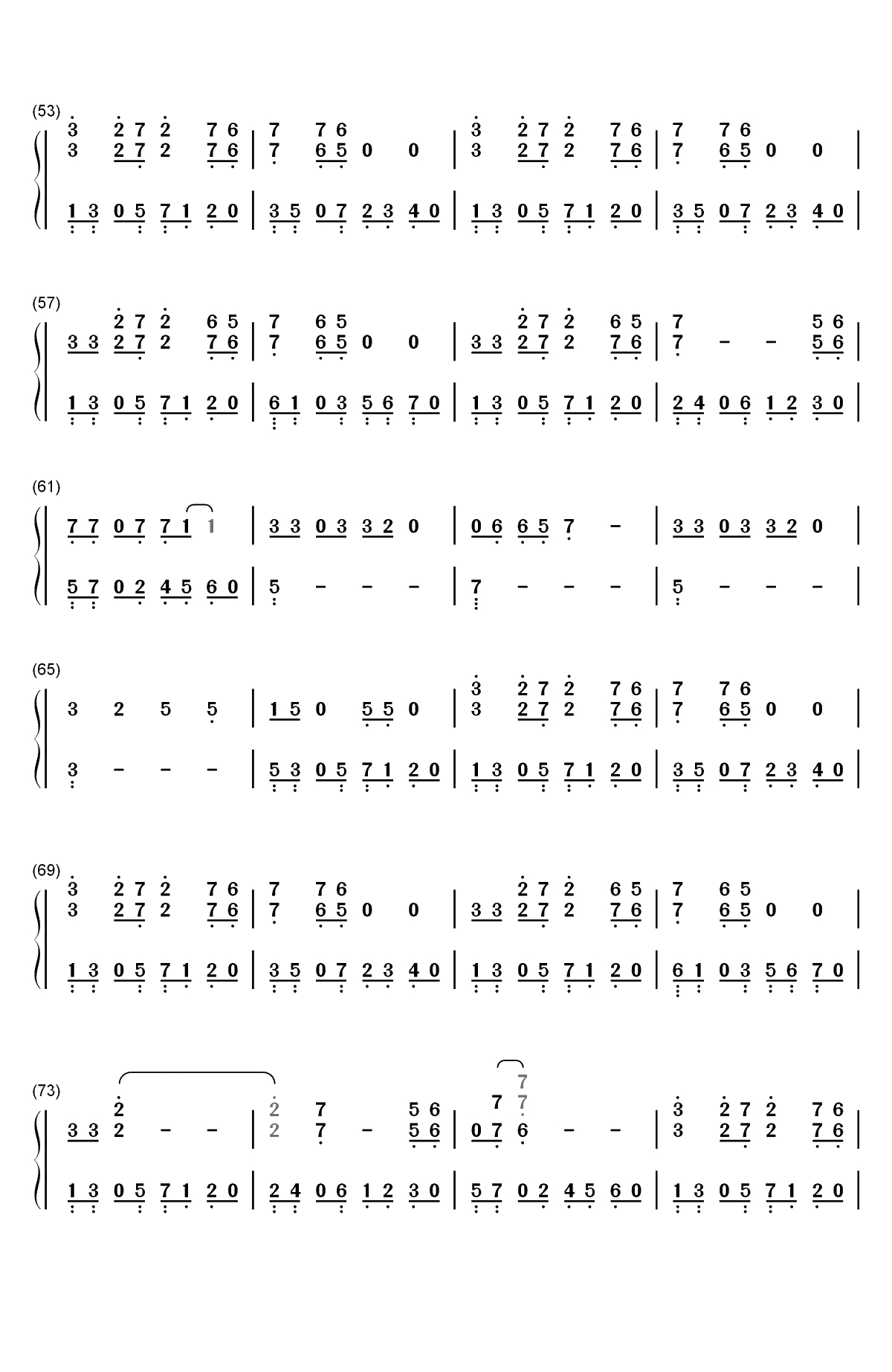 Friend of a Friend-2019年欧洲歌唱大赛双手简谱预览3