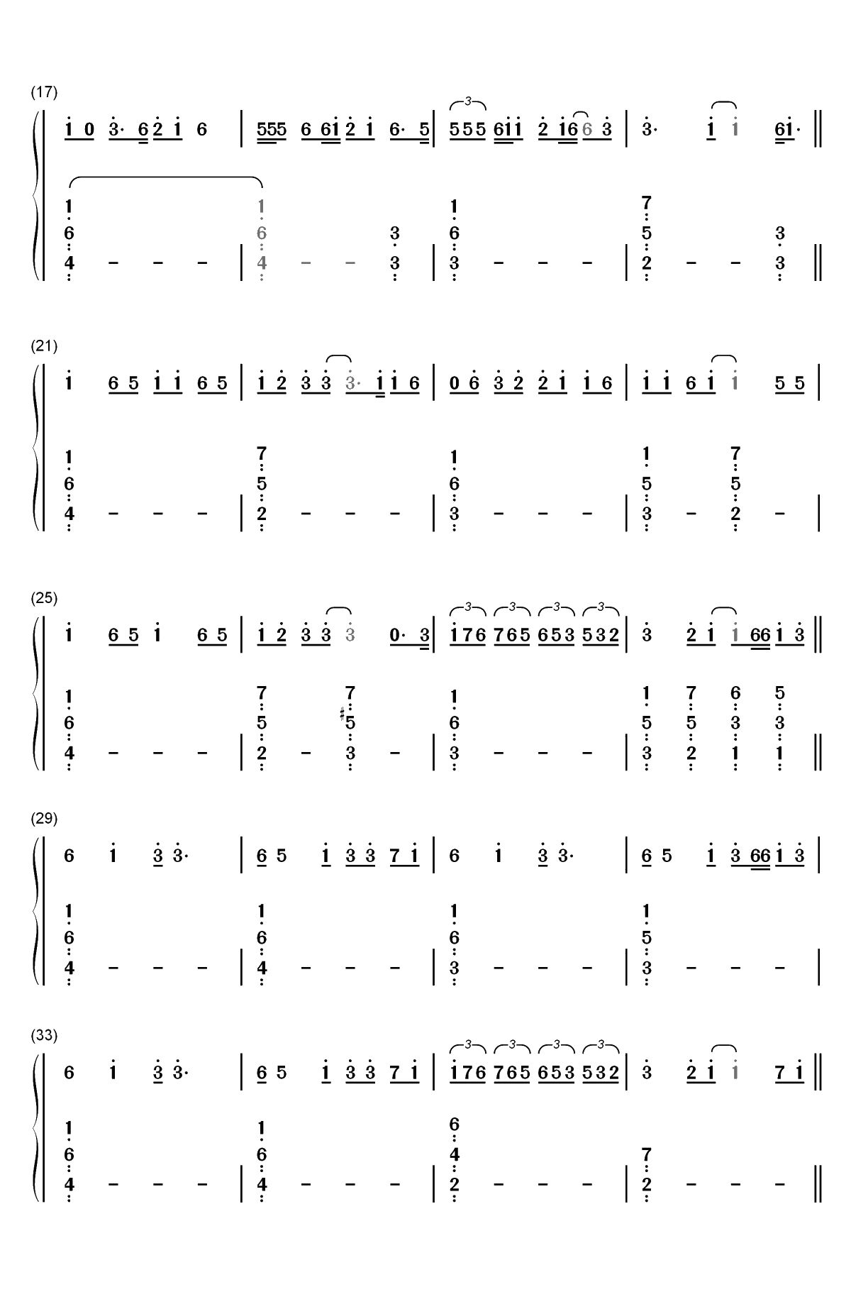 Call You Mine-The Chainsmokers ft Bebe Rexha双手简谱预览2