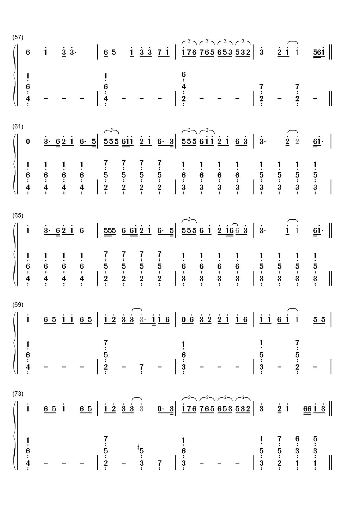 Call You Mine-The Chainsmokers ft Bebe Rexha双手简谱预览4