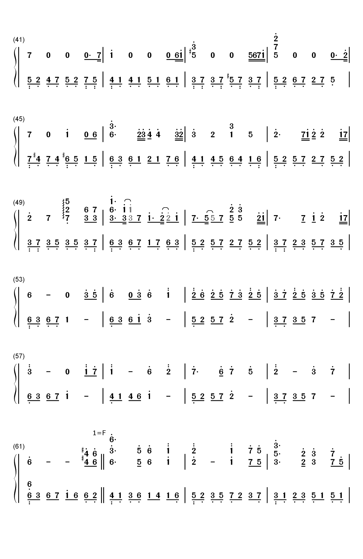 半夜热醒-原创双手简谱预览3