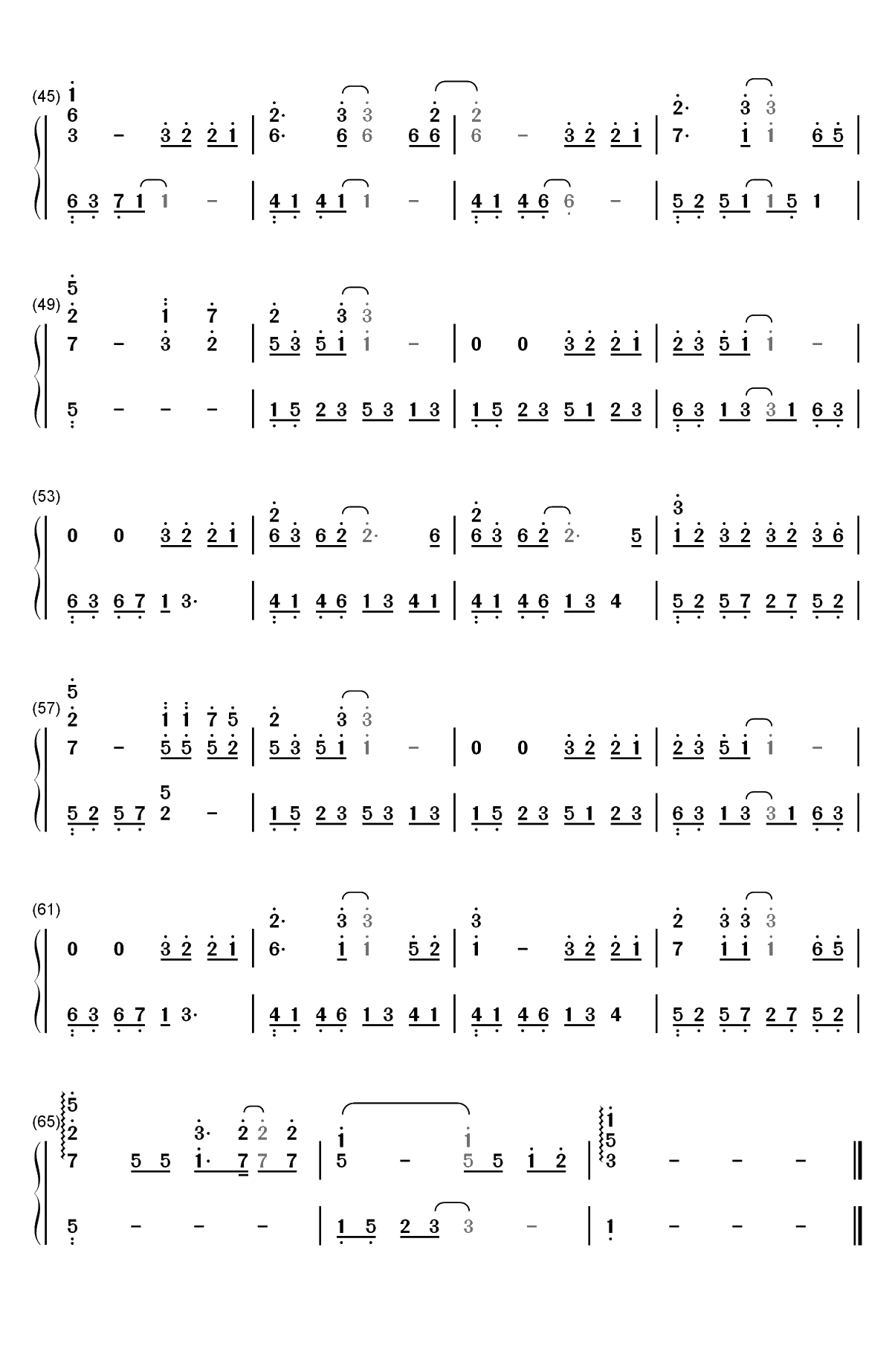 像鱼-王贰浪双手简谱预览3