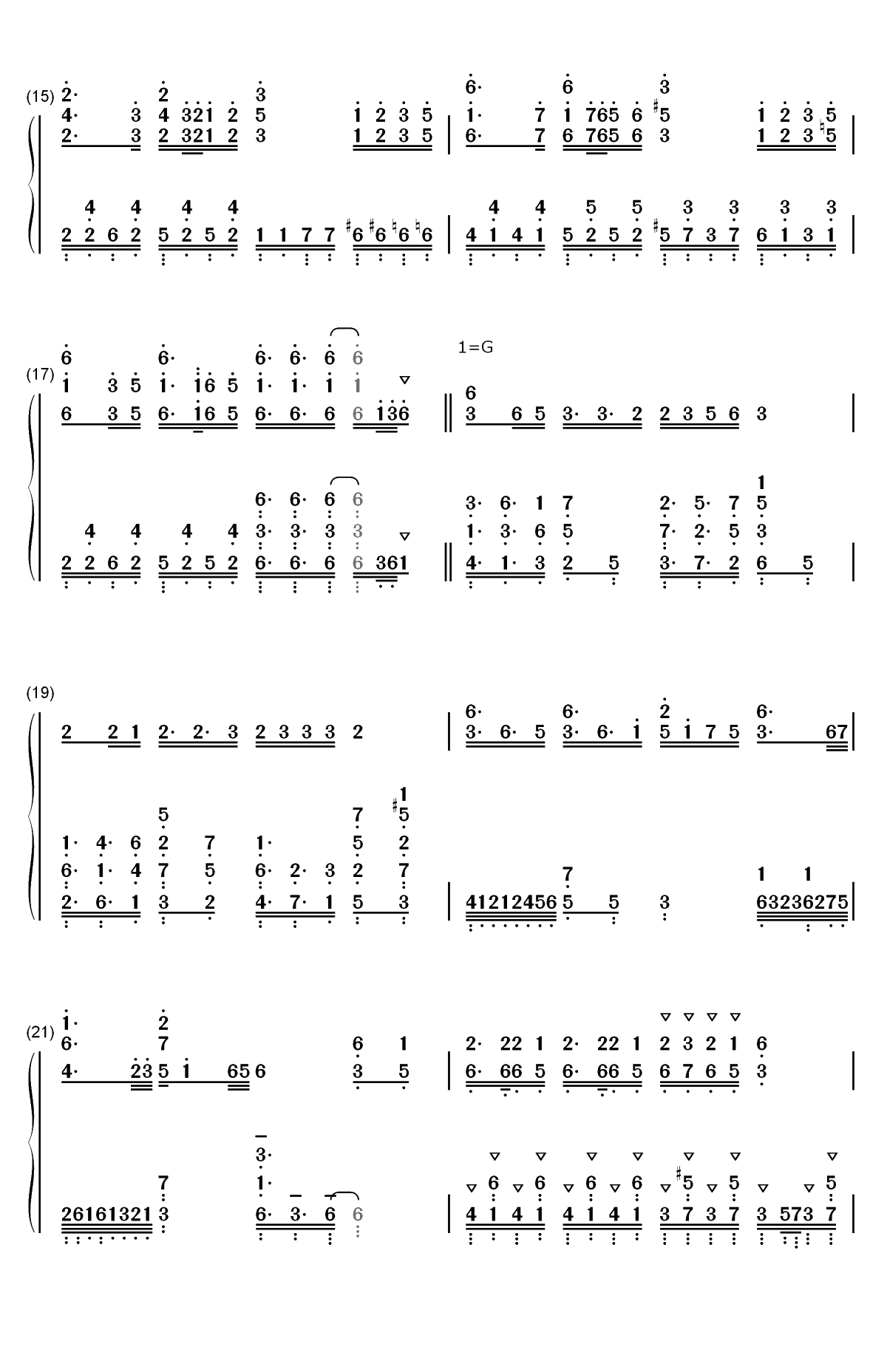咲かせや咲かせ-甲铁城的卡巴内利海门决战主题曲双手简谱预览3