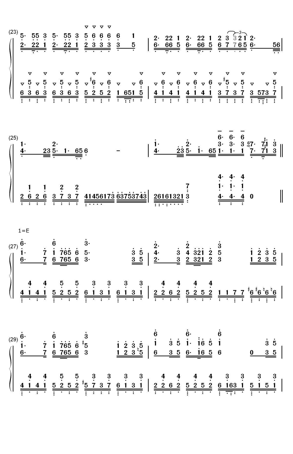 咲かせや咲かせ-甲铁城的卡巴内利海门决战主题曲双手简谱预览4