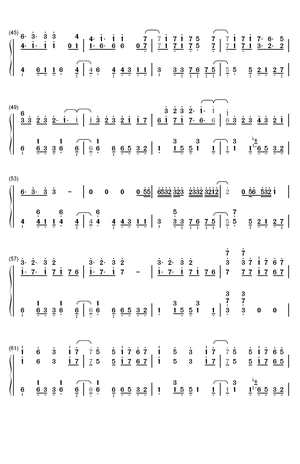 Se&ntilde;orita-Shawn Mendes和Camila Cabello双手简谱预览3