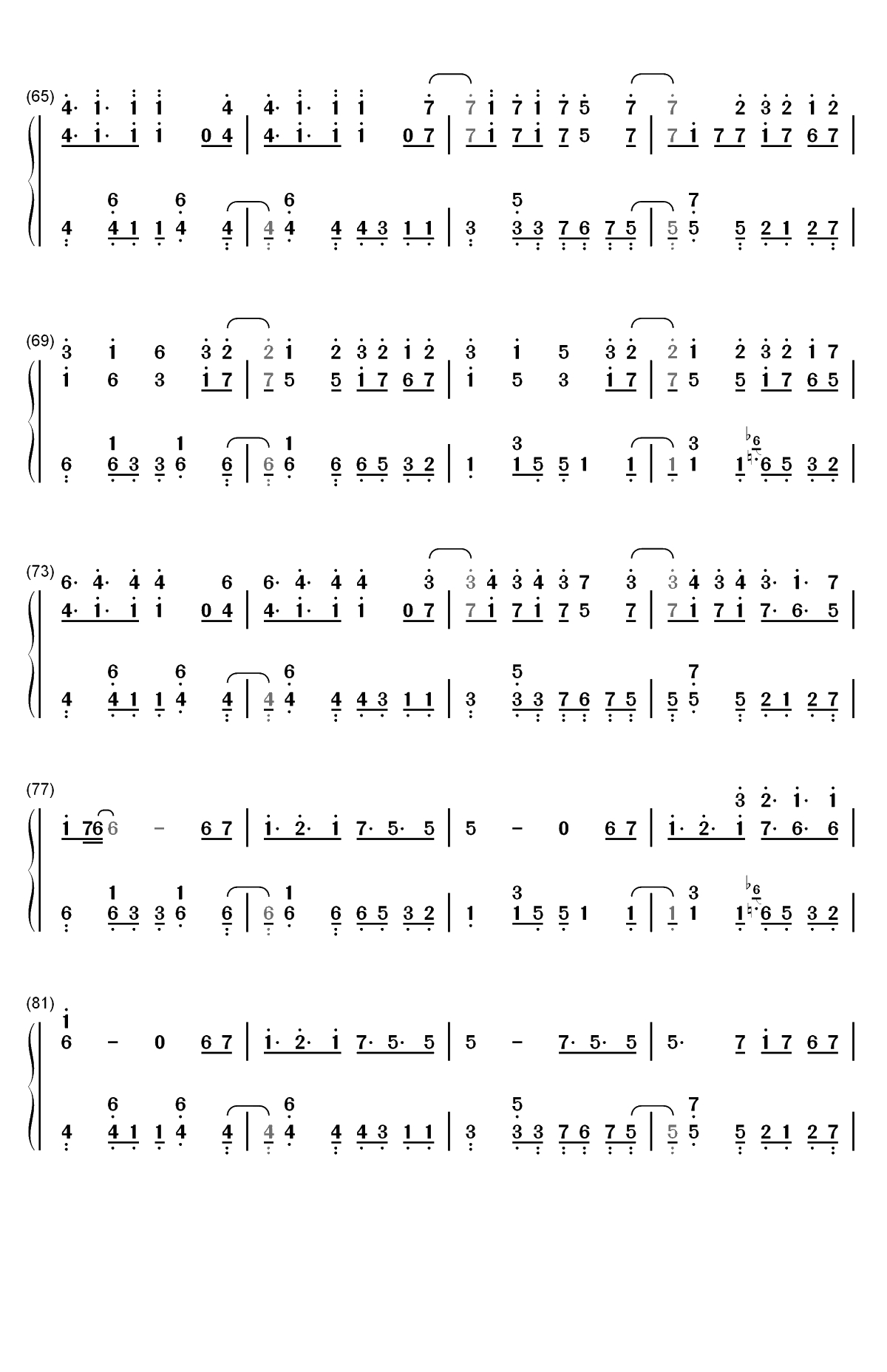 Se&ntilde;orita-Shawn Mendes和Camila Cabello双手简谱预览4