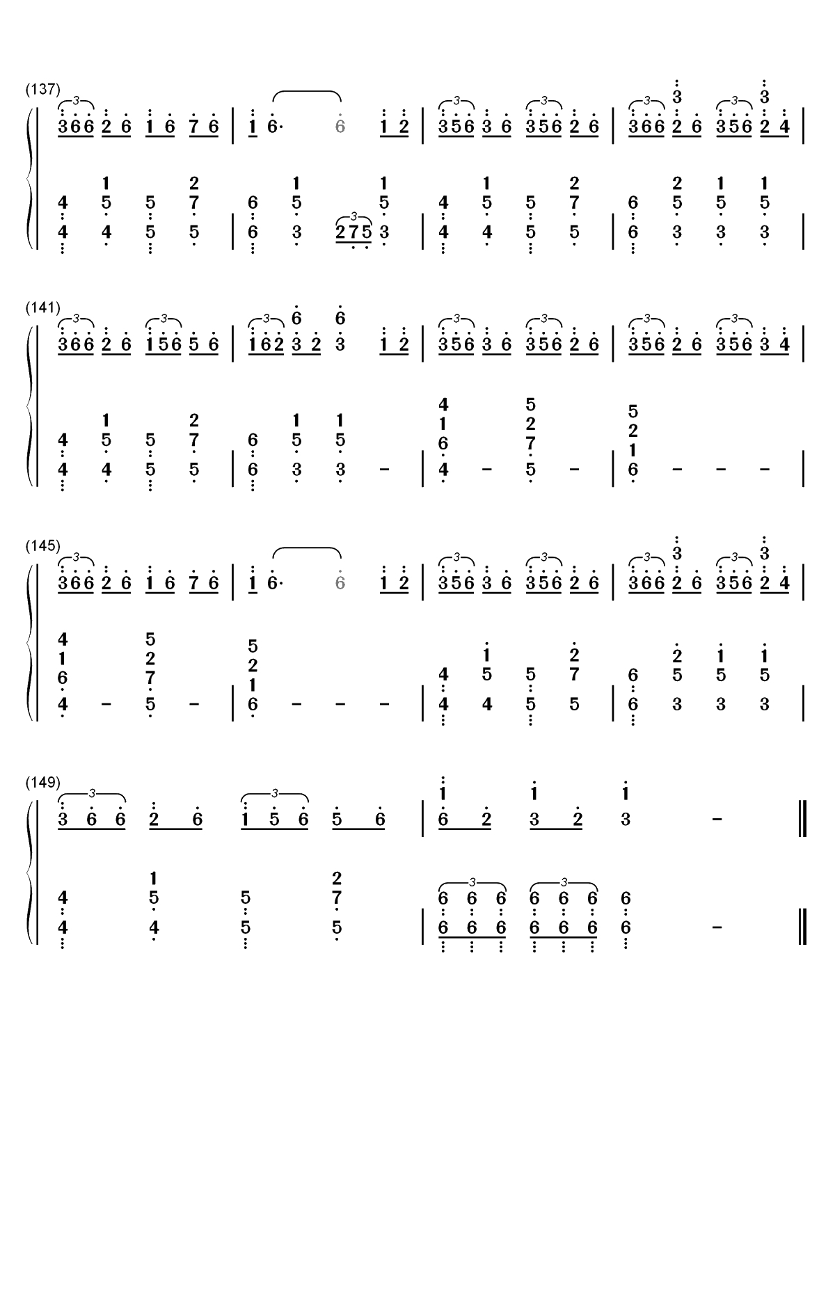 KEYS-PIANO SKETCH双手简谱预览8