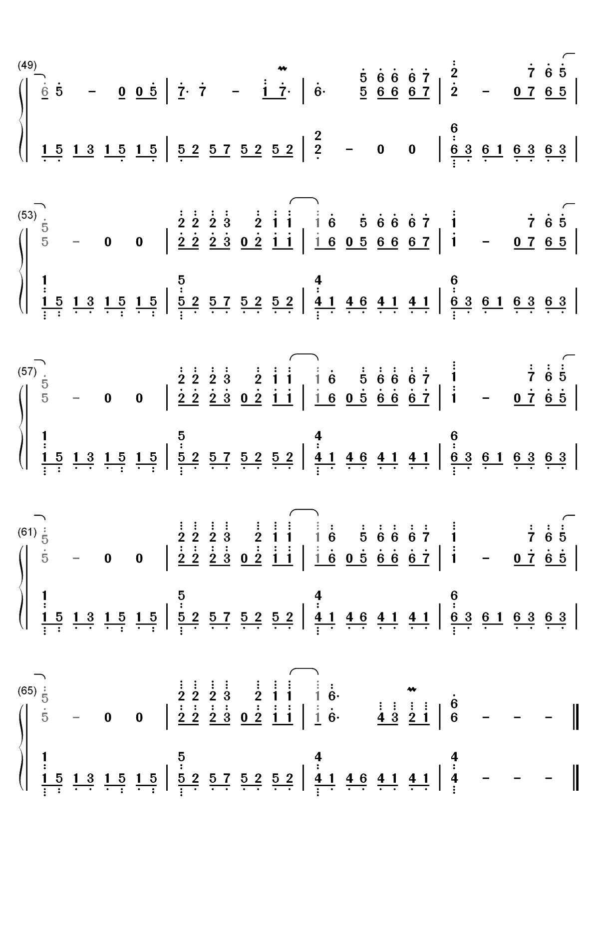 La Venda-2019年欧洲歌唱大赛双手简谱预览3