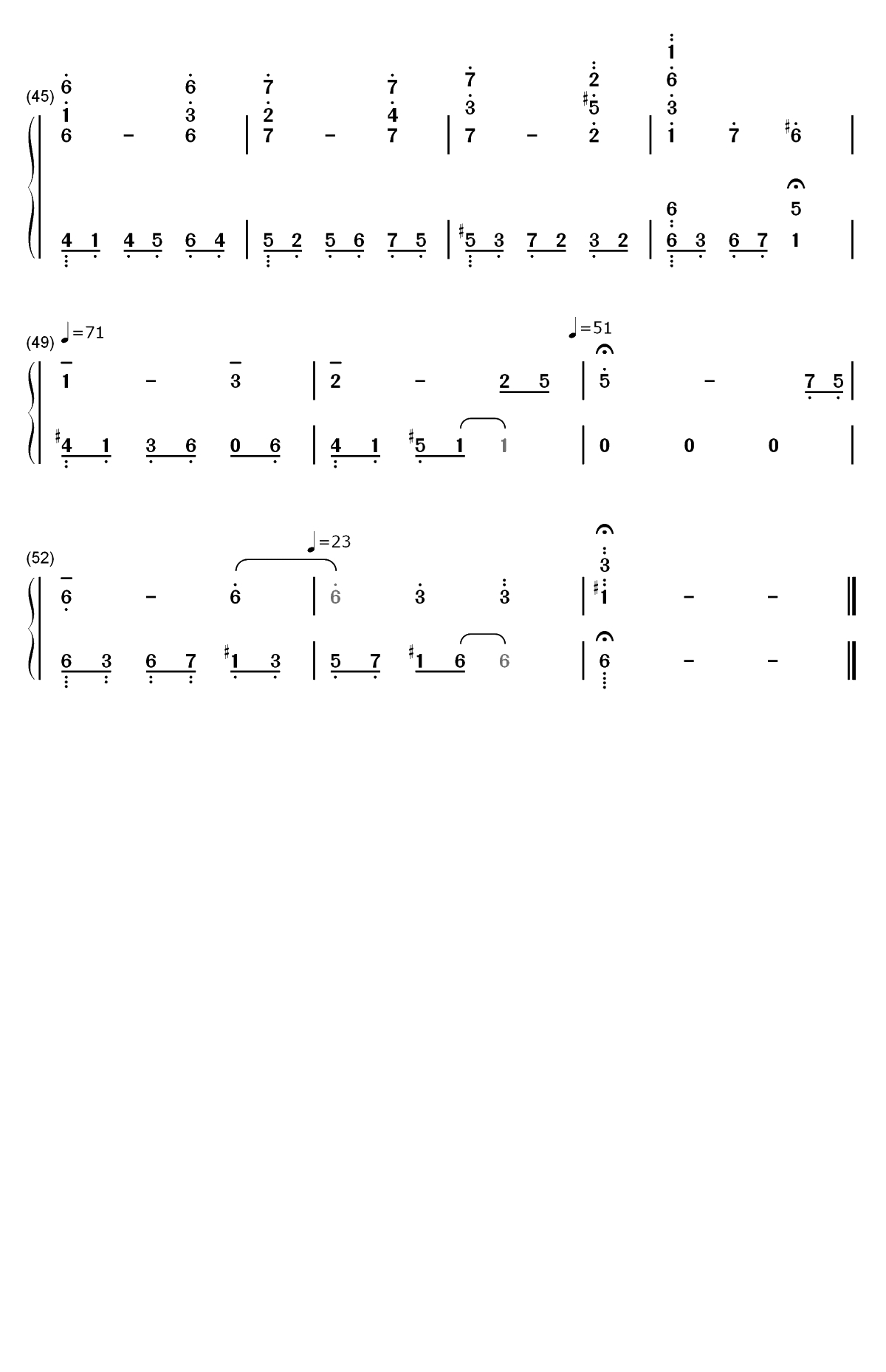 不可不信缘插曲-假如爱有天意双手简谱预览3