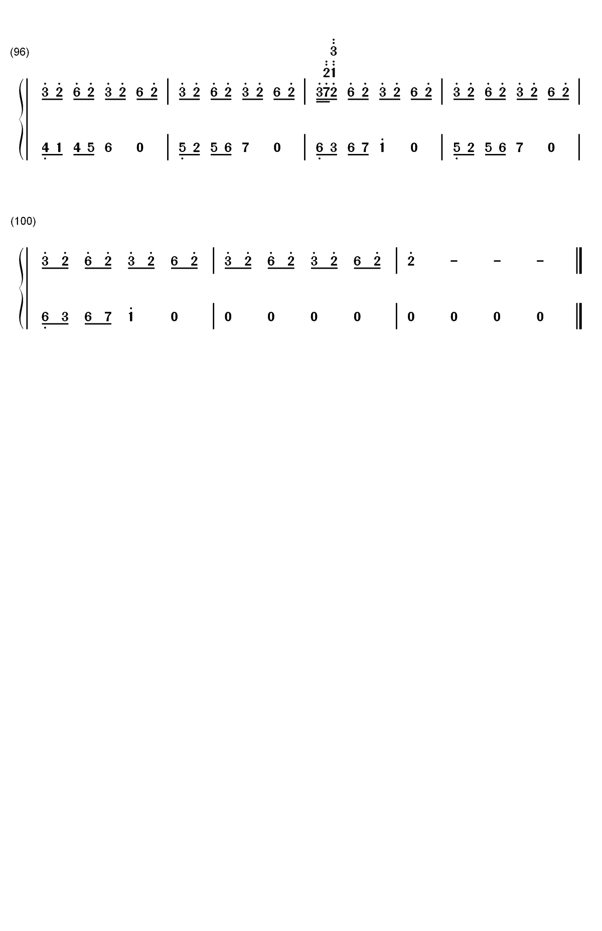 Flower Dance-花舞-很熟悉的旋律双手简谱预览6
