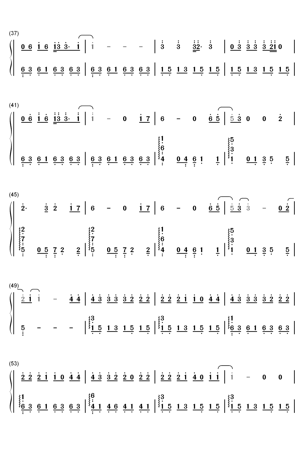 22-2019年欧洲歌唱大赛双手简谱预览3
