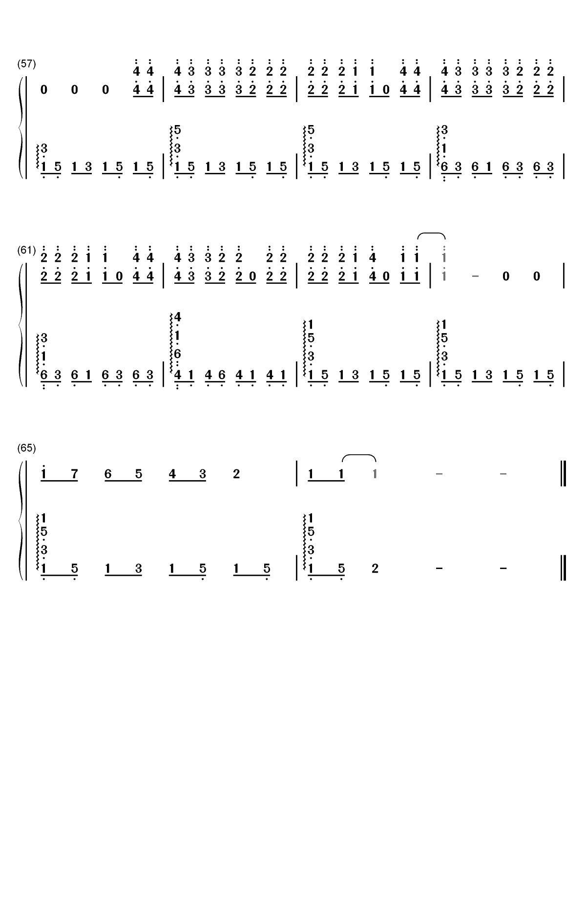 22-2019年欧洲歌唱大赛双手简谱预览4
