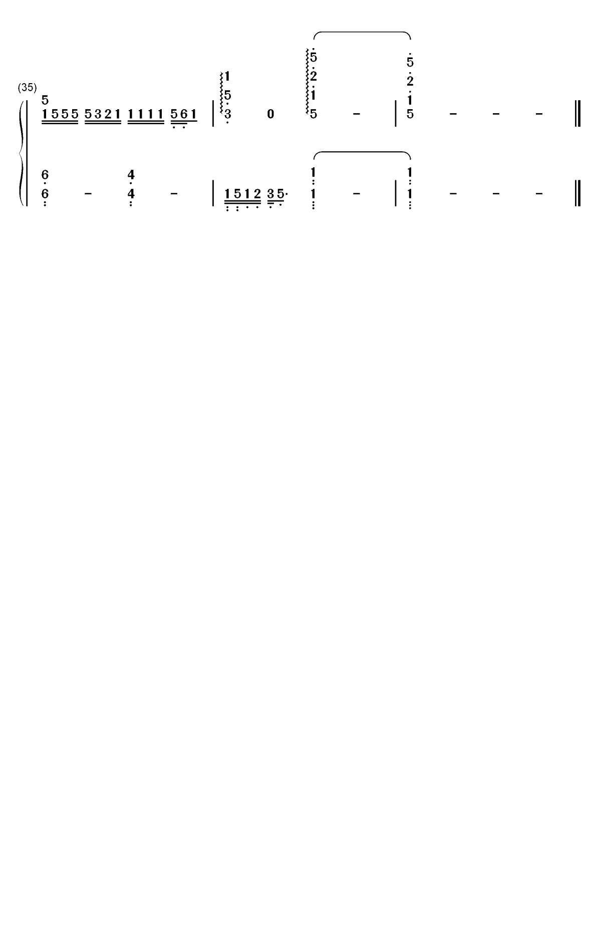 少年之时-钢琴版-创造营2019歌曲双手简谱预览3