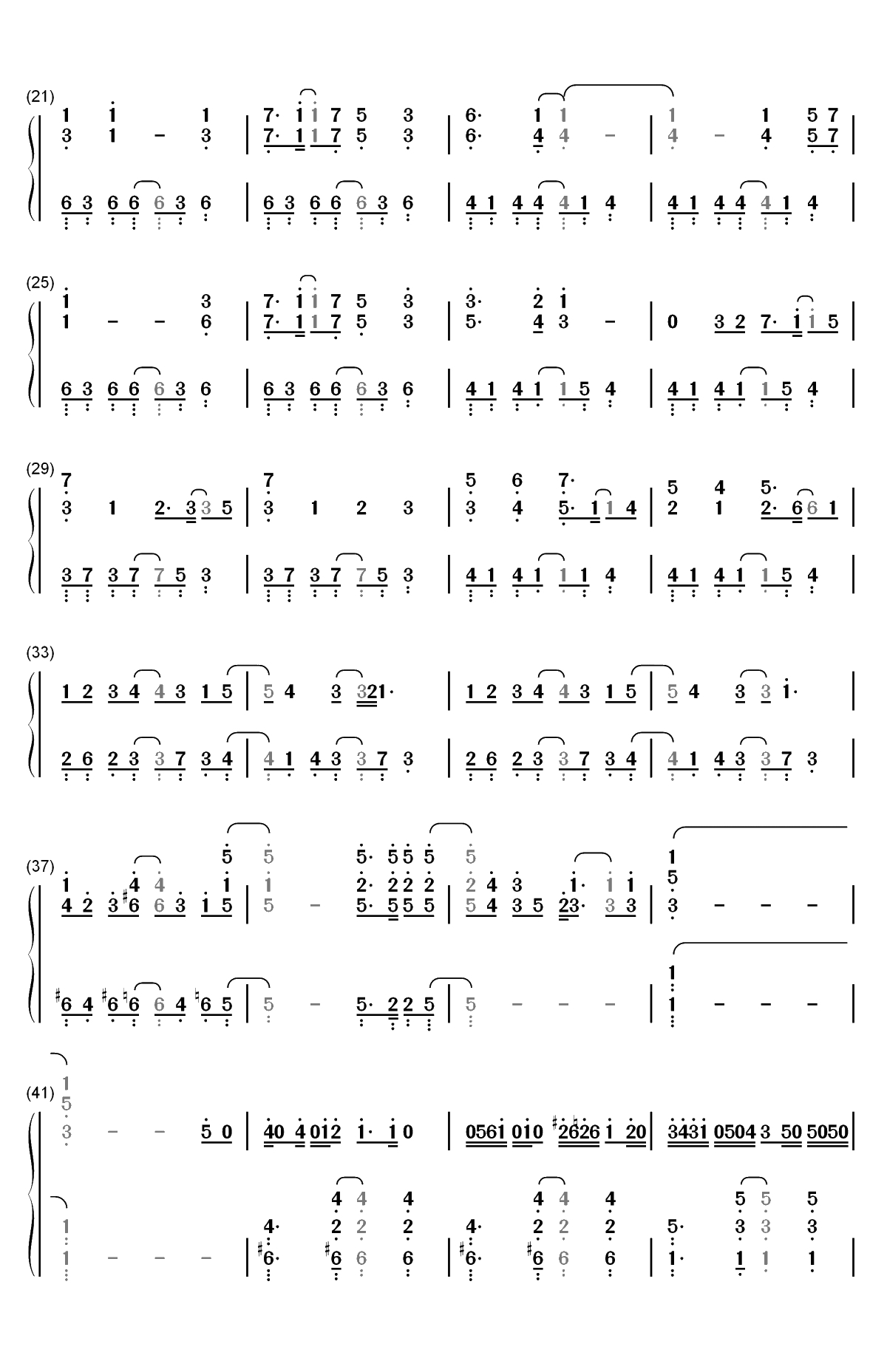 また夏が来る-Zegapain OST双手简谱预览2