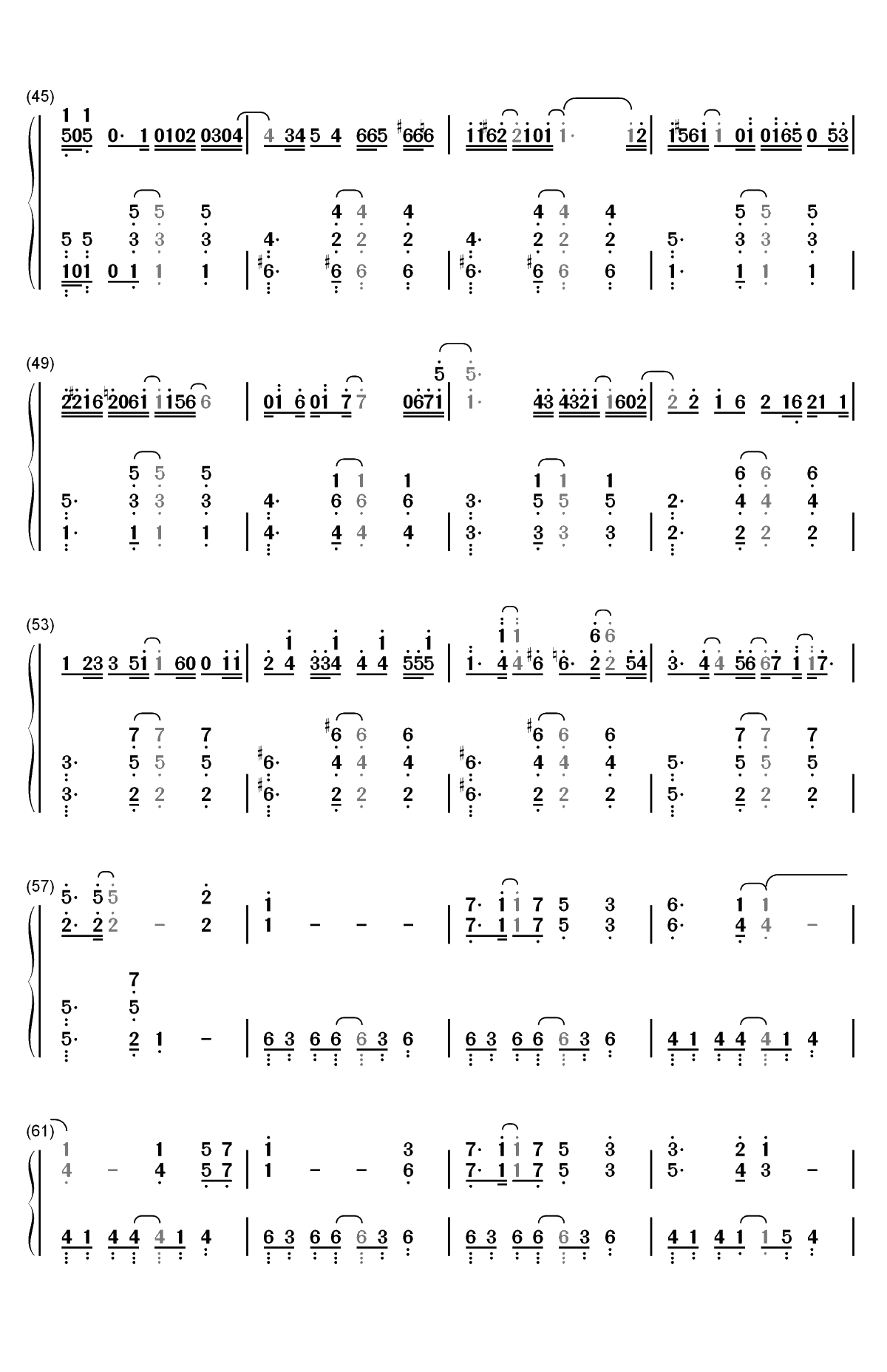 また夏が来る-Zegapain OST双手简谱预览3