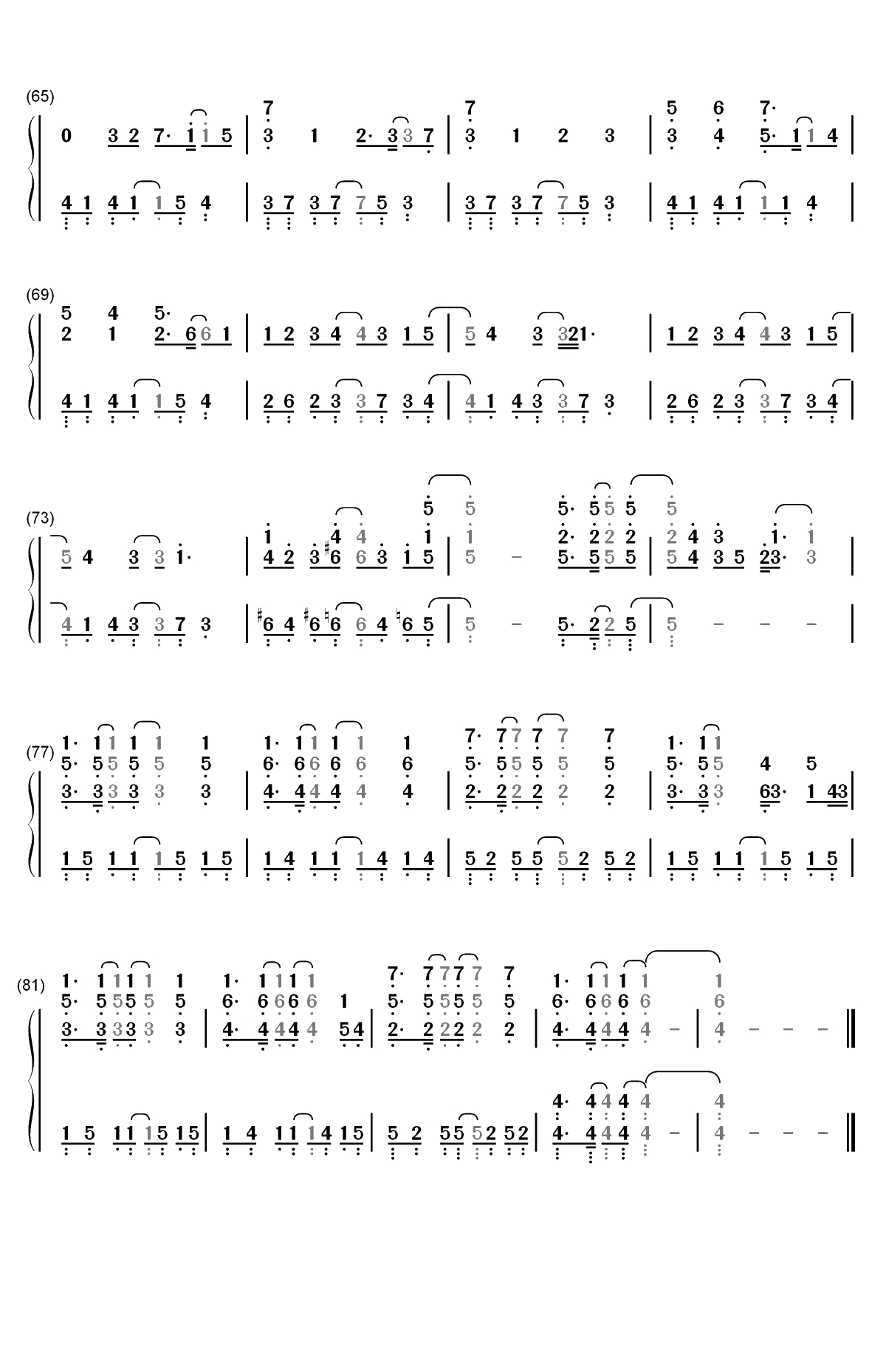 また夏が来る-Zegapain OST双手简谱预览4