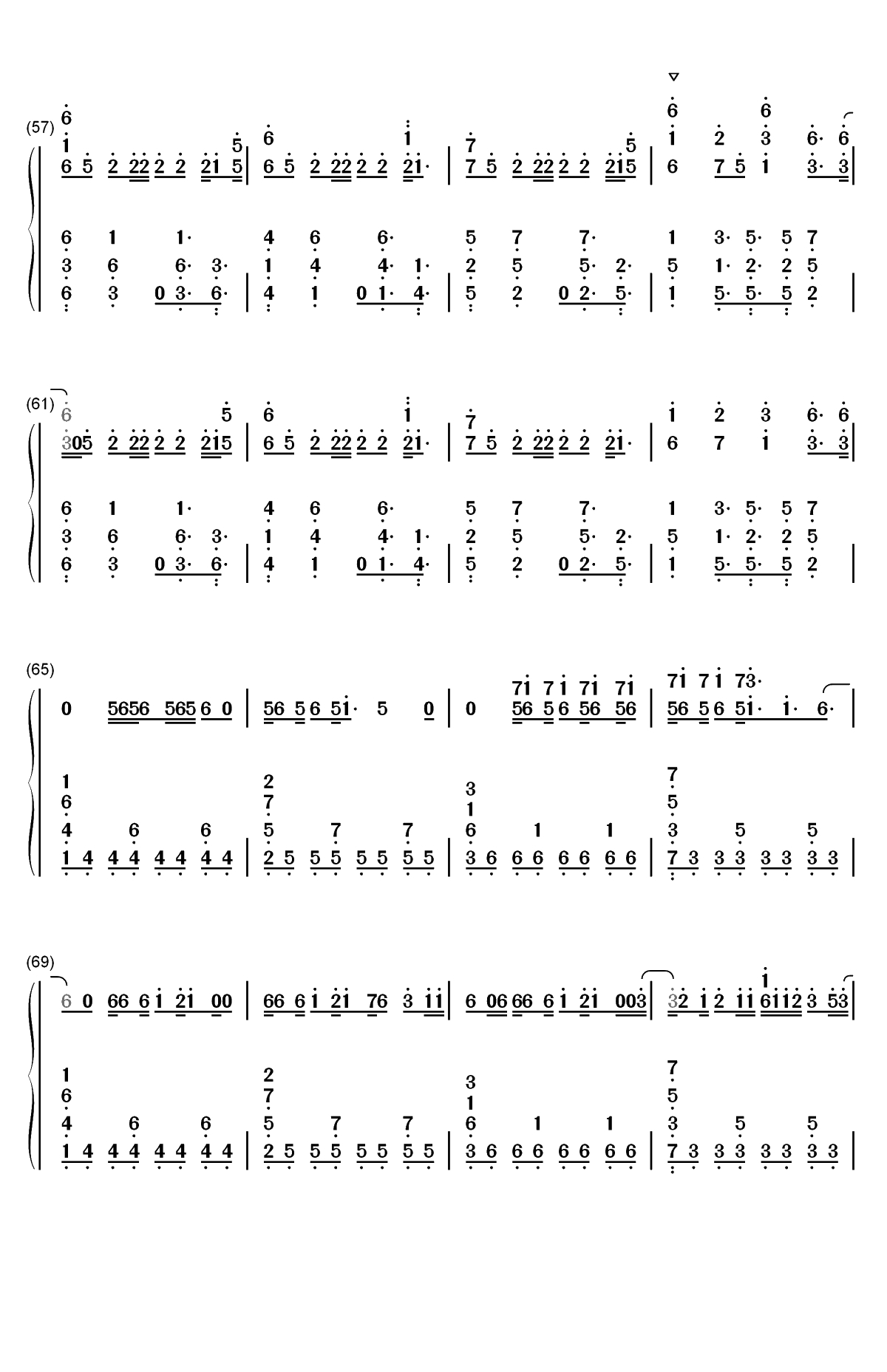 I Know What You Did Last Summer双手简谱预览4