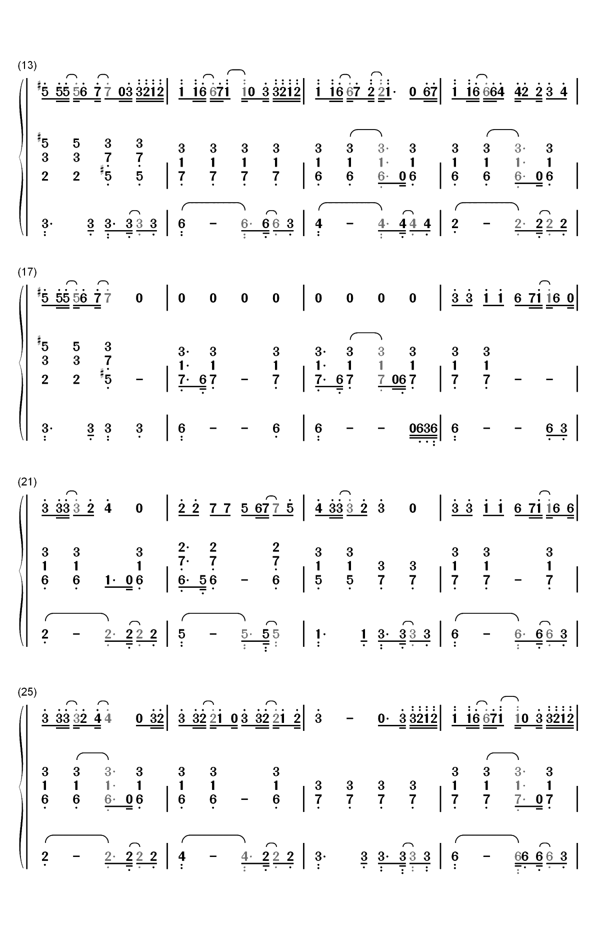 A.I.N.Y.-邓紫棋双手简谱预览2