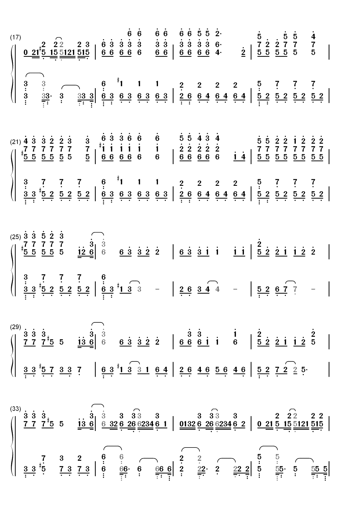 IM OK-iKon双手简谱预览2