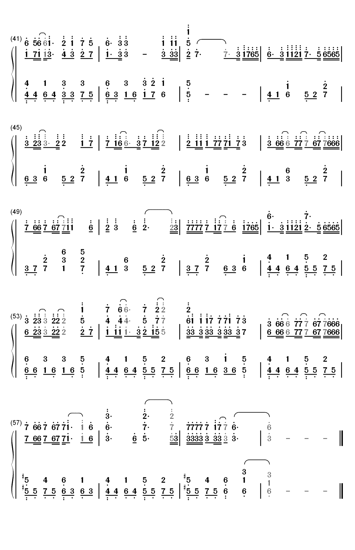 草木-魔道祖师薛晓同人曲双手简谱预览3