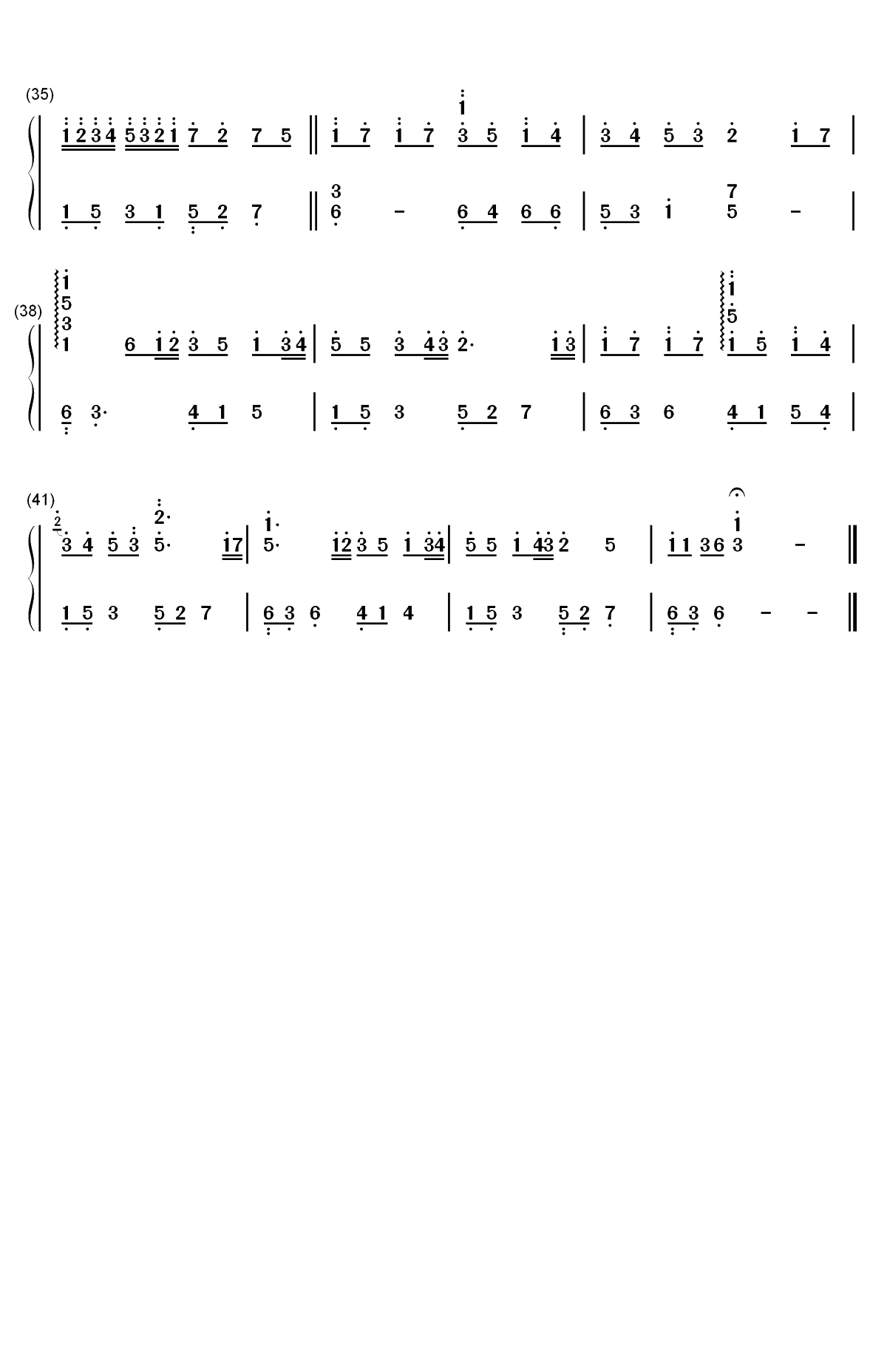 你的心河-River Flows In You-鸠玖标准版双手简谱预览3