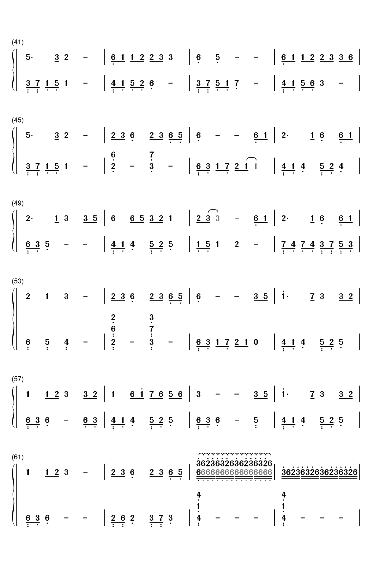 大鱼-周深双手简谱预览3