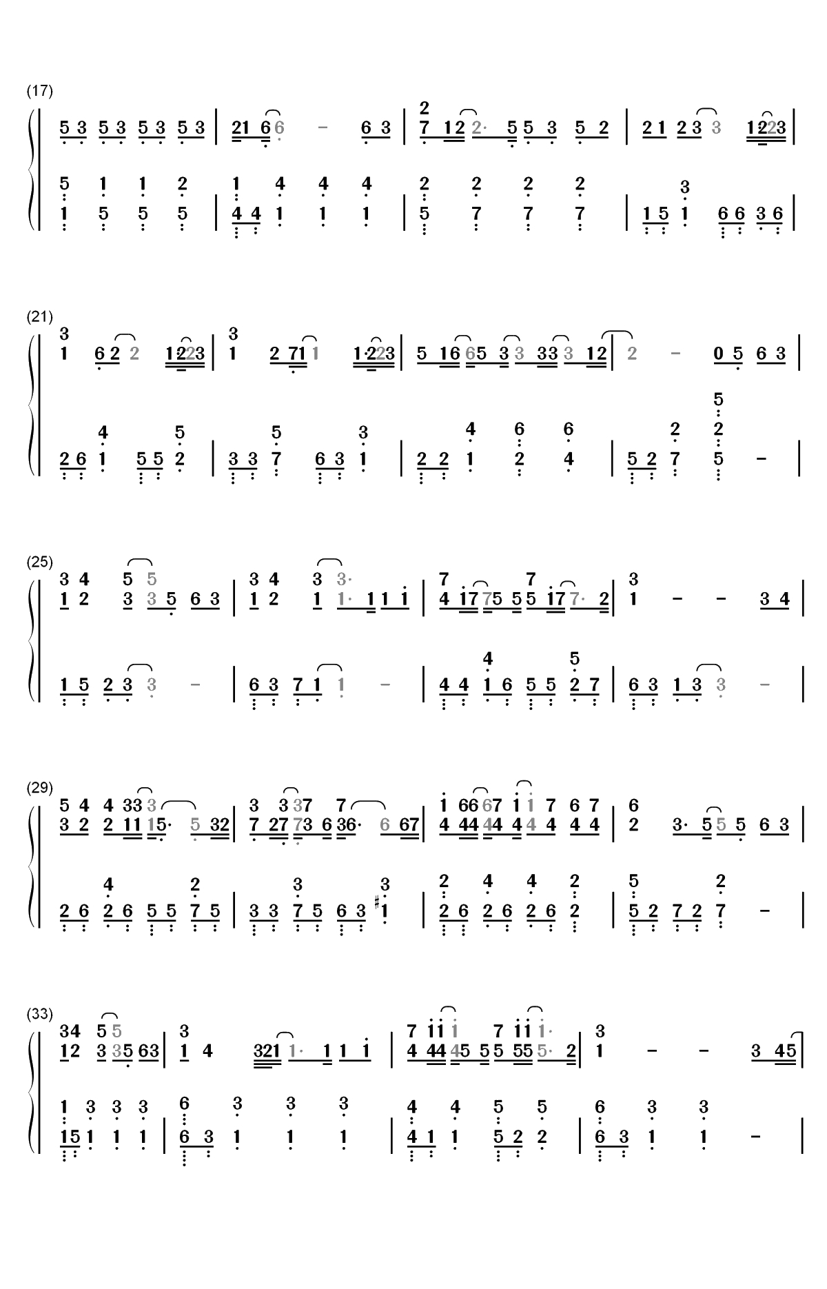 可乐-谢安琪双手简谱预览2