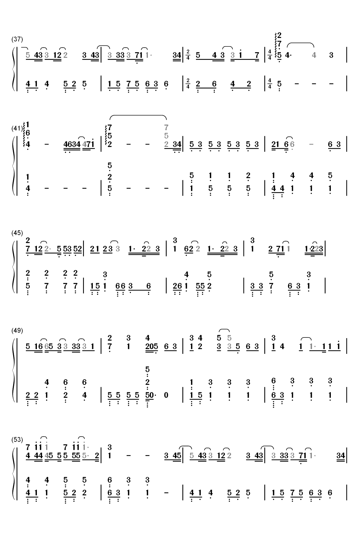 可乐-谢安琪双手简谱预览3
