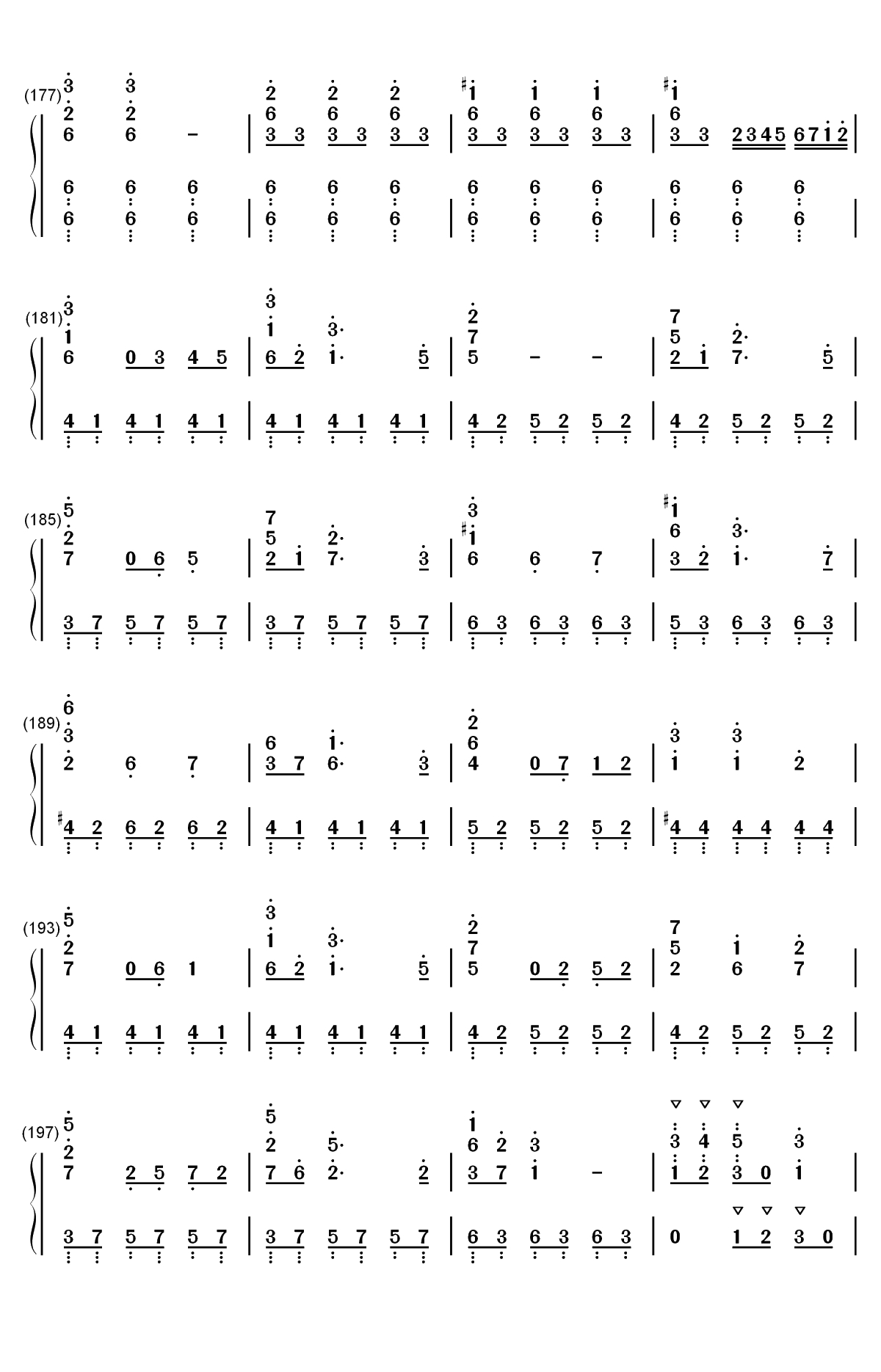空と風と恋のワルツ-偶像大师灰姑娘女孩星光舞台OST双手简谱预览9