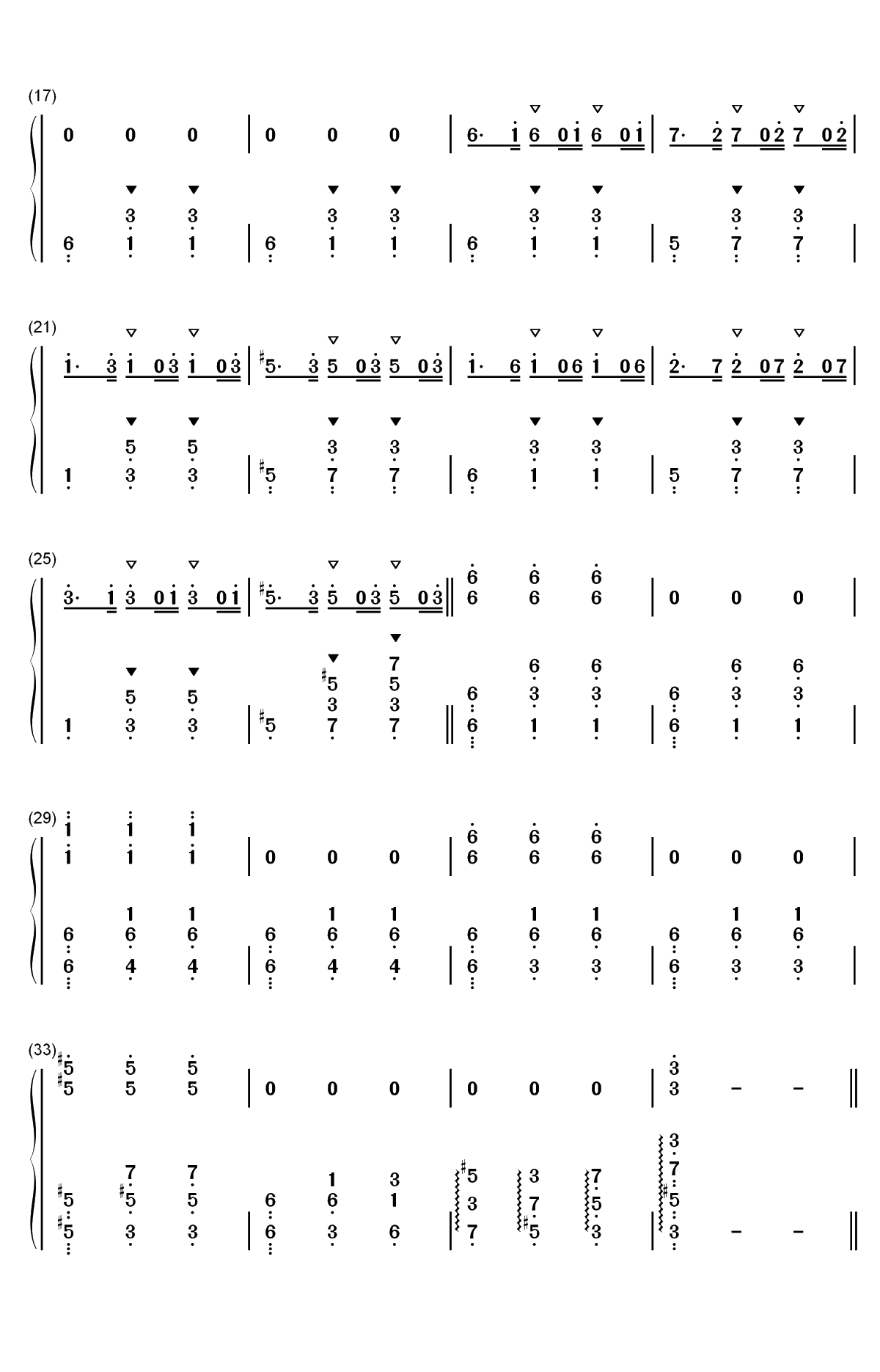 钟楼上的华尔兹双手简谱预览2