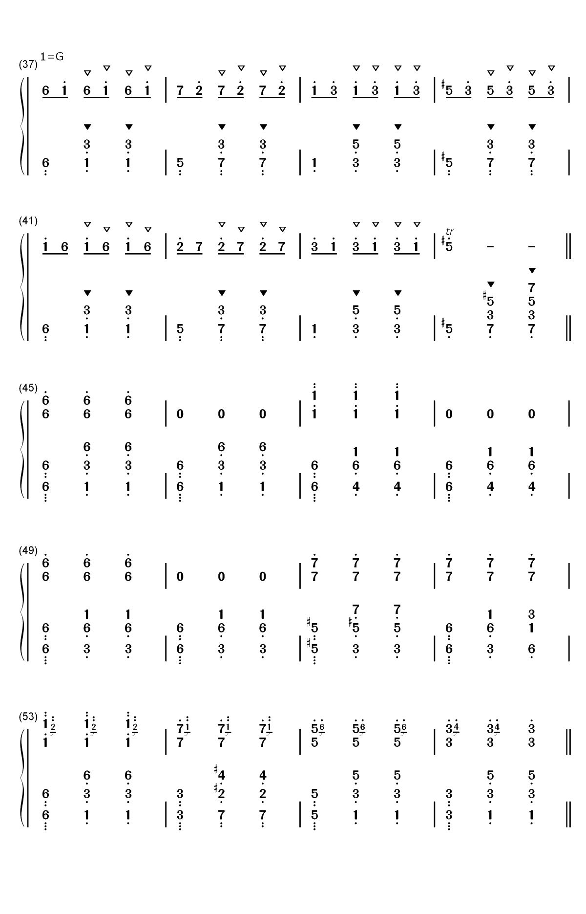 钟楼上的华尔兹双手简谱预览3