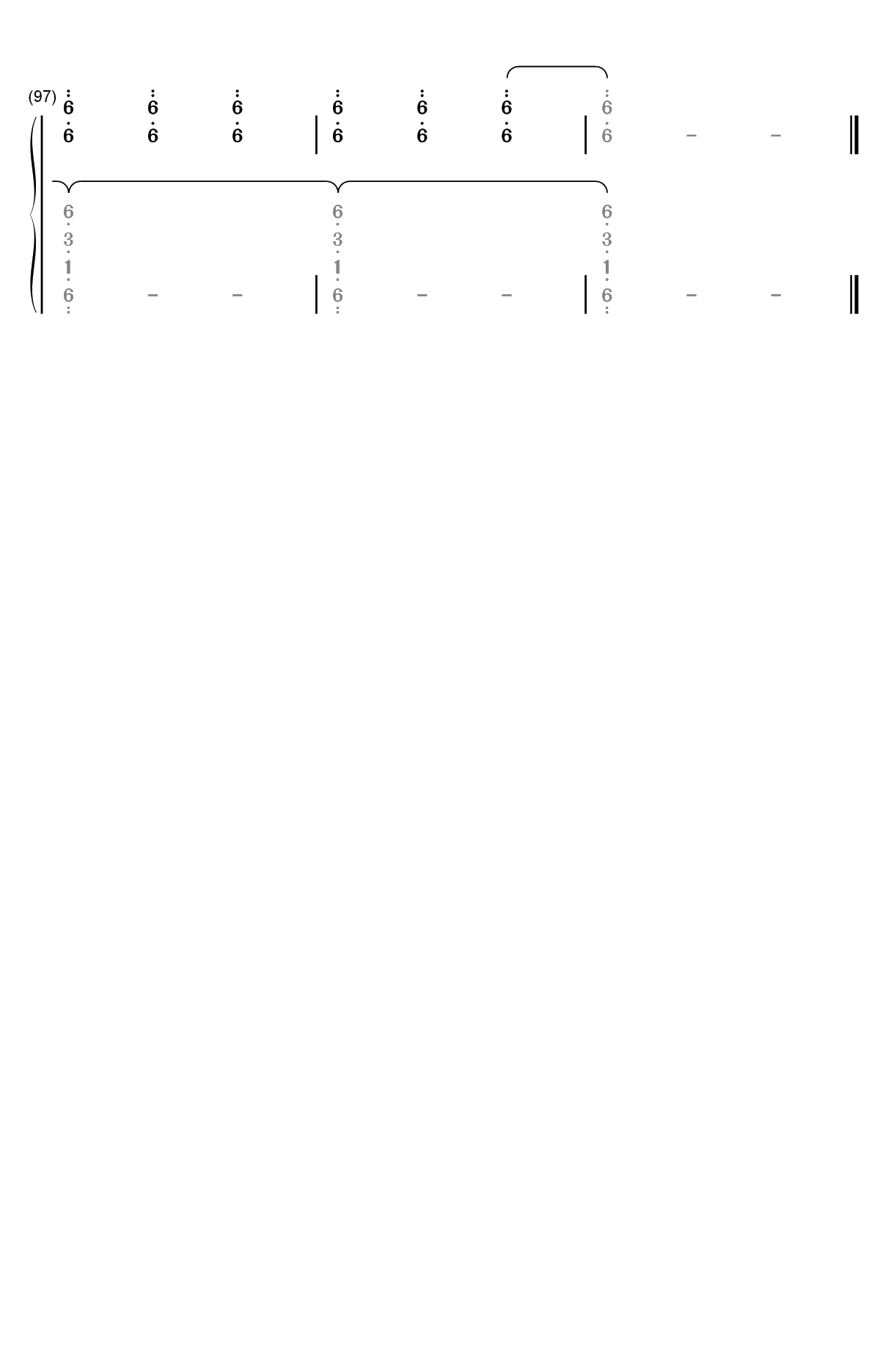 钟楼上的华尔兹双手简谱预览6