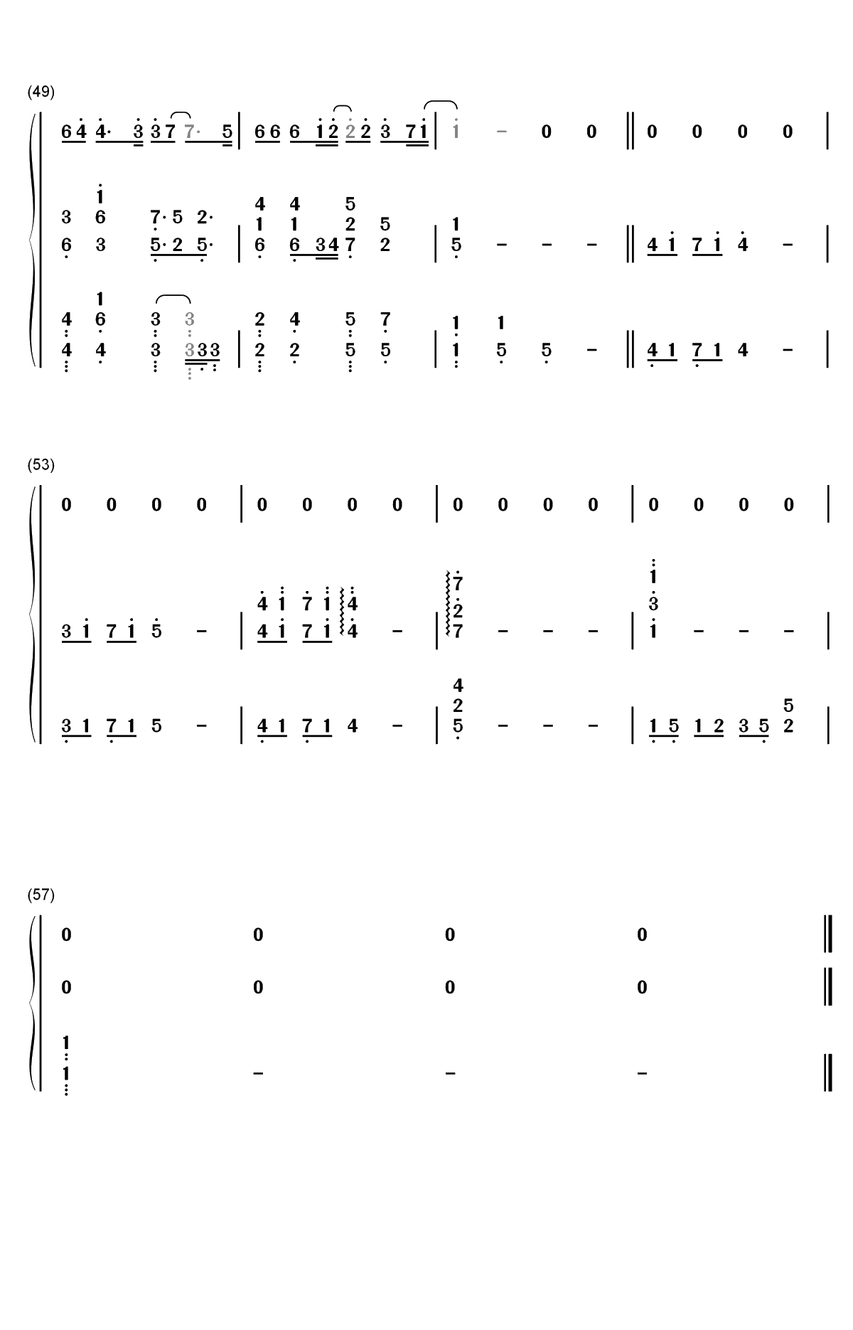 Love U U-夏日乐悠悠插曲双手简谱预览5