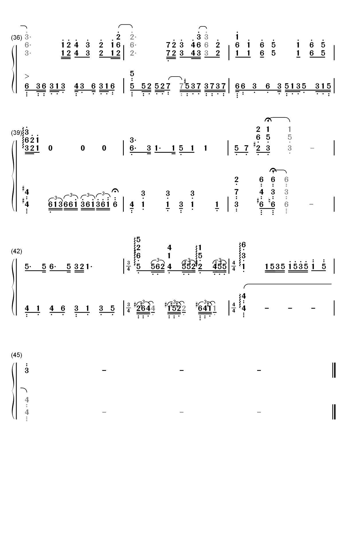 CheerS-工作细胞ED双手简谱预览3