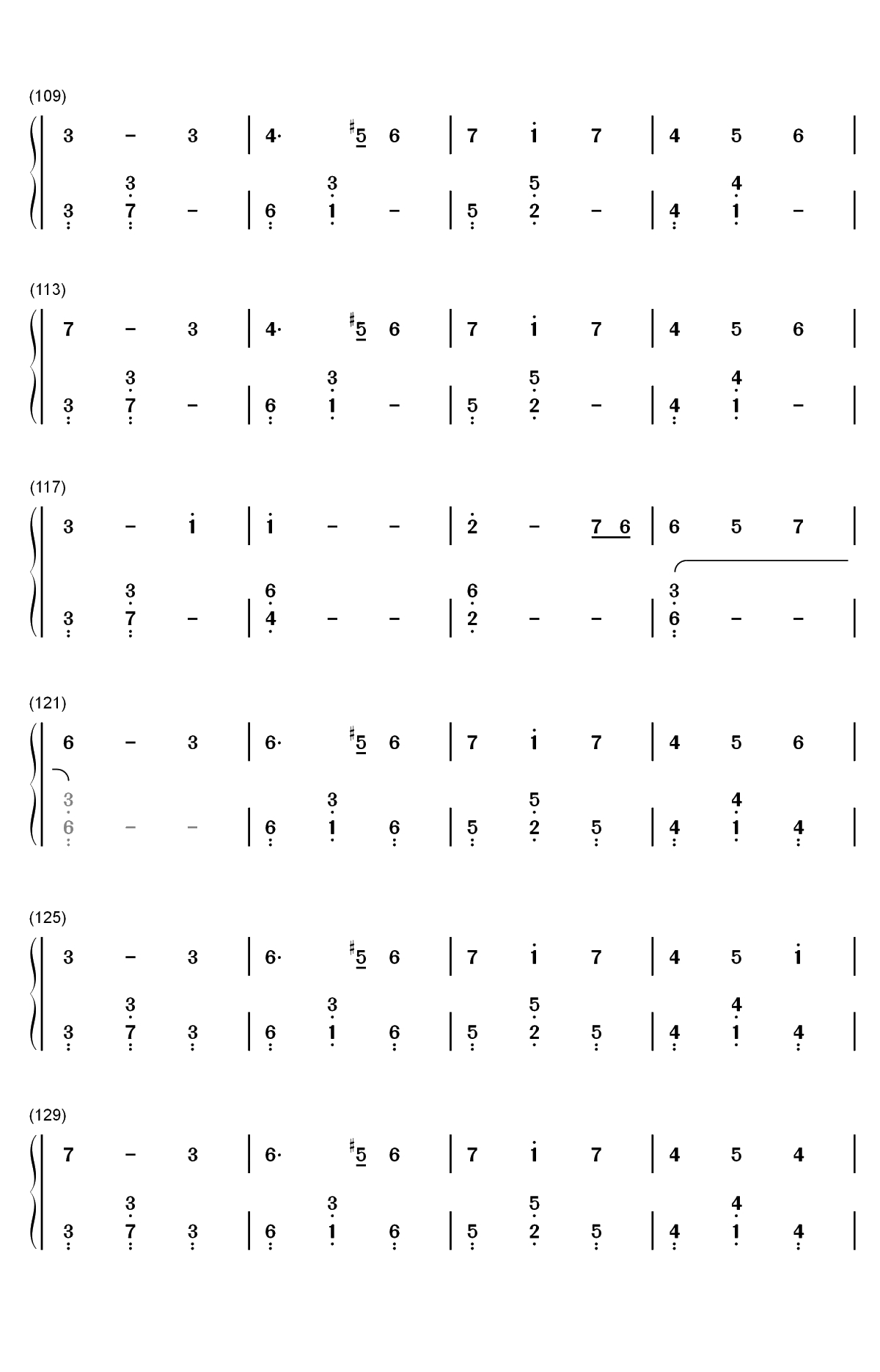 窗-扶摇人物主题曲-简直不要太好听双手简谱预览5