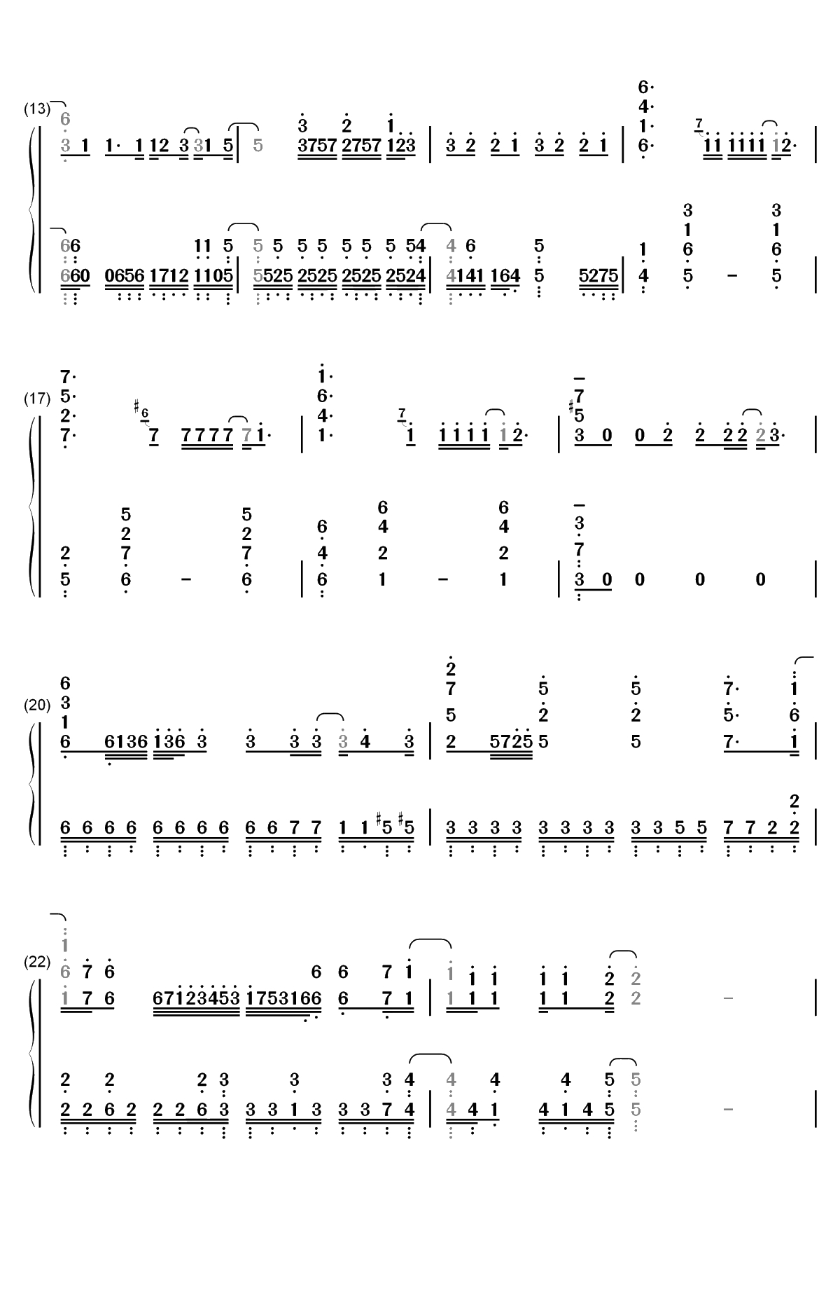 Good Morning World-石纪元OP双手简谱预览2