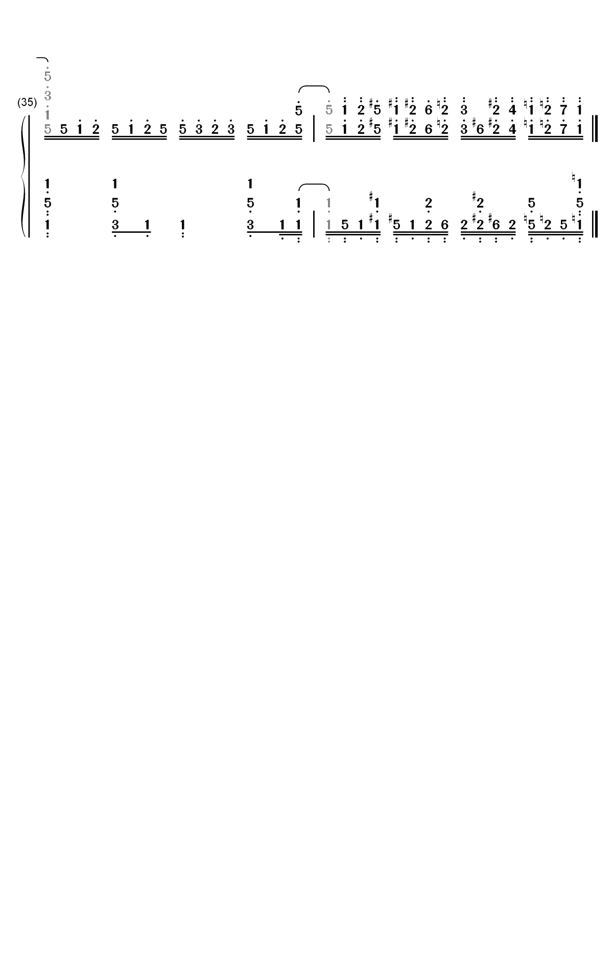 Good Morning World-石纪元OP双手简谱预览4