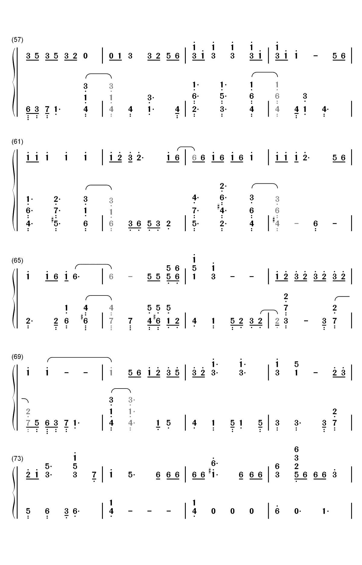 BBIBBI-IU-李知恩双手简谱预览4