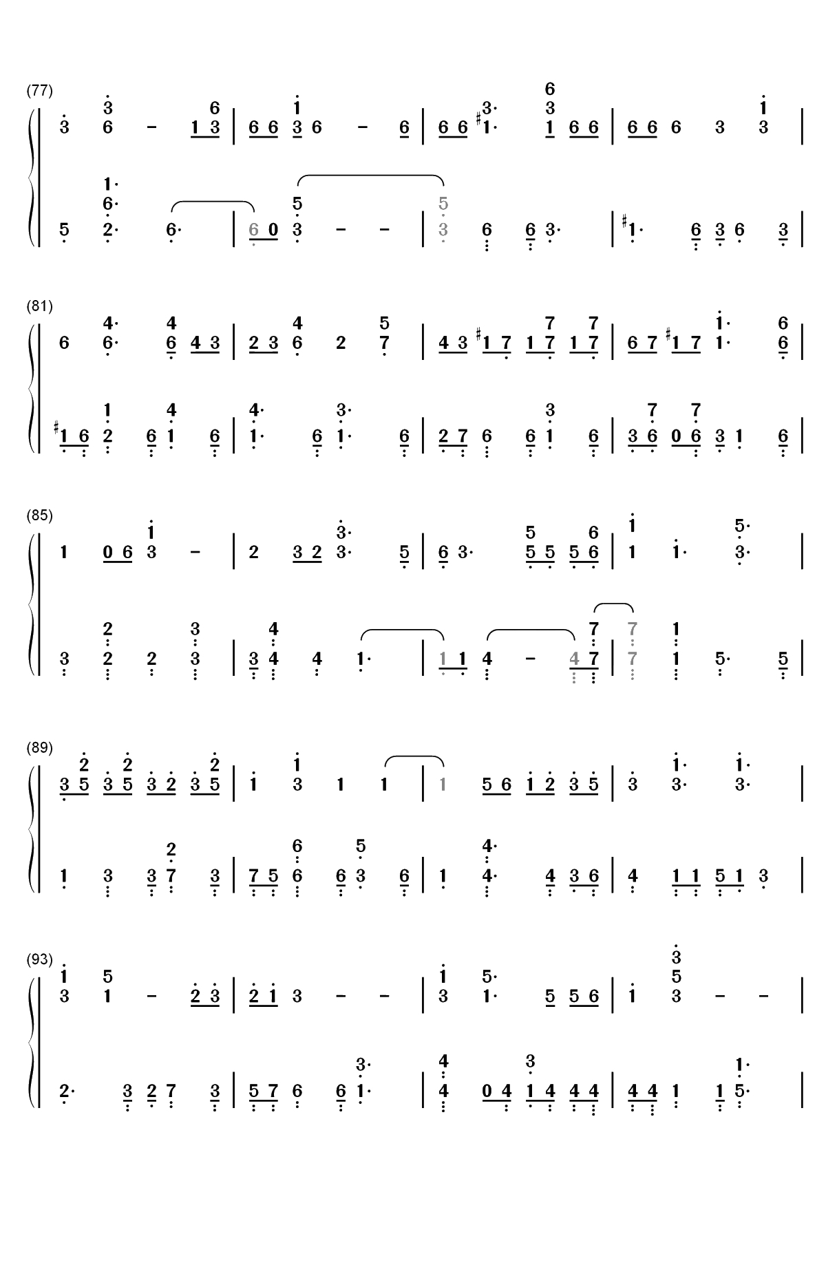 BBIBBI-IU-李知恩双手简谱预览5