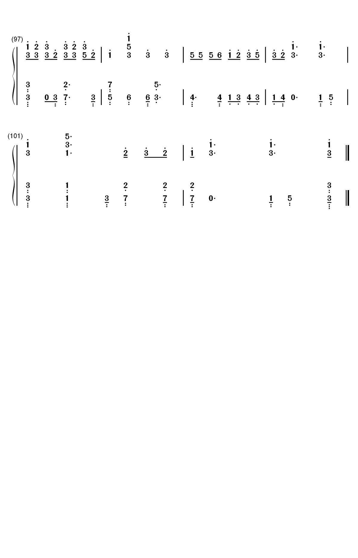 BBIBBI-IU-李知恩双手简谱预览6