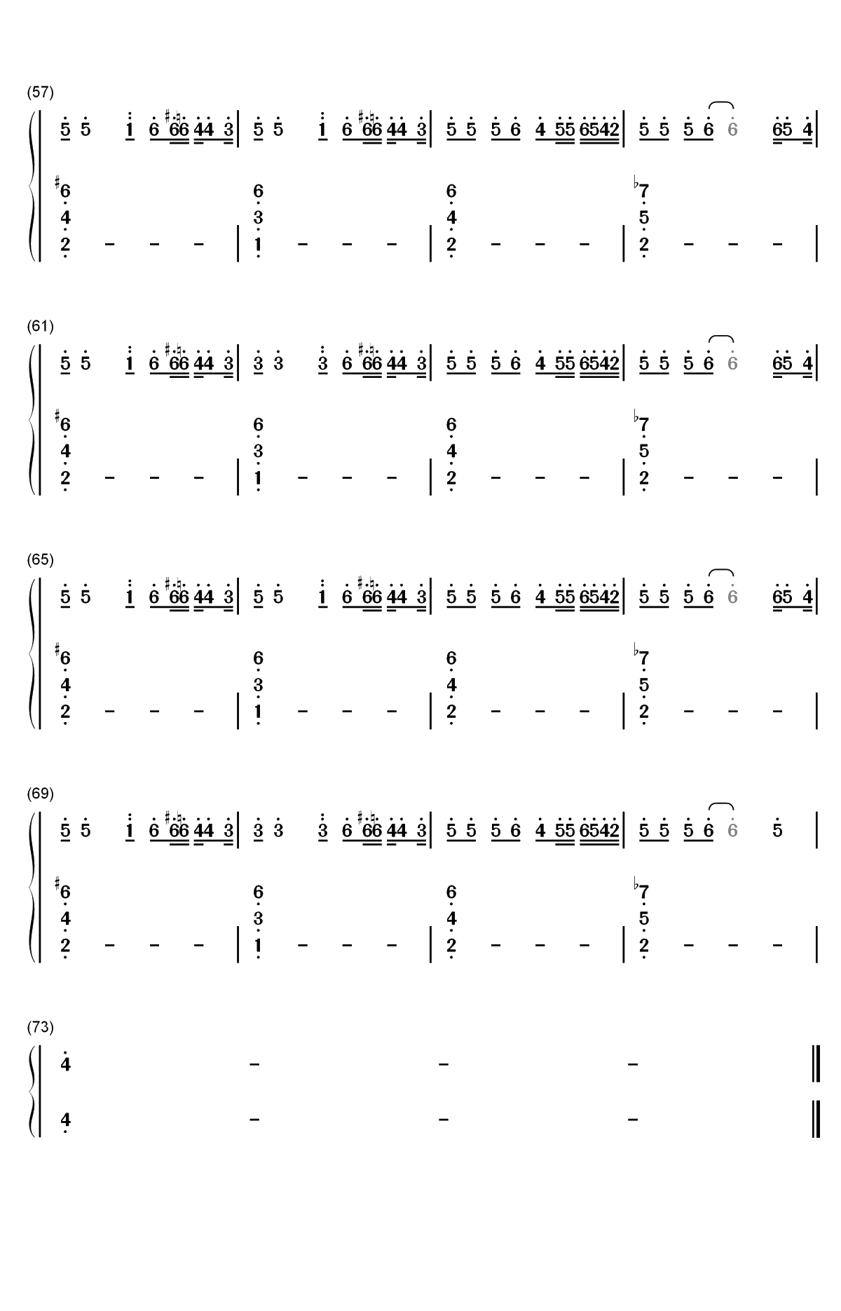 Boyfriend-Ariana Grande ft Social House双手简谱预览4