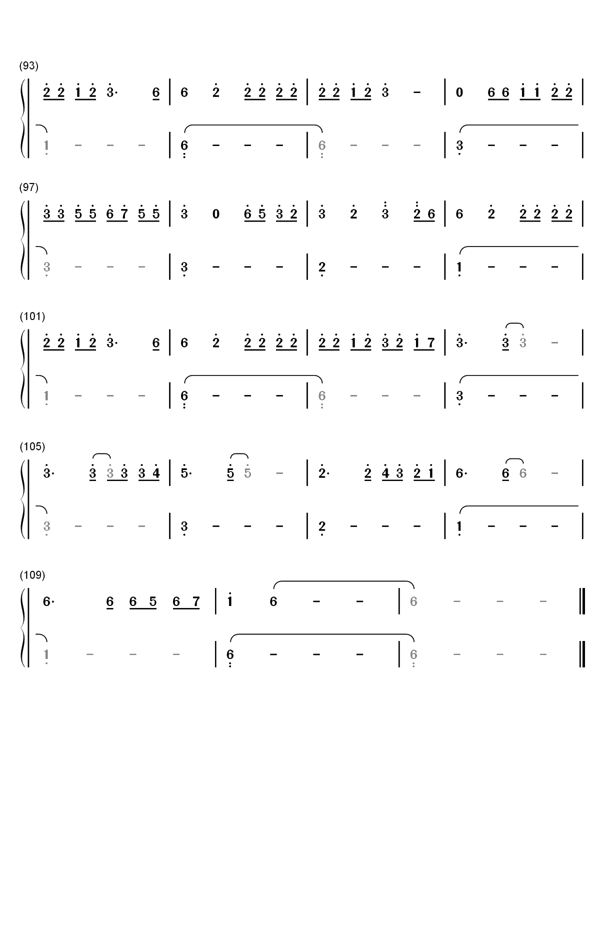 Easier-5 Seconds of Summer双手简谱预览5