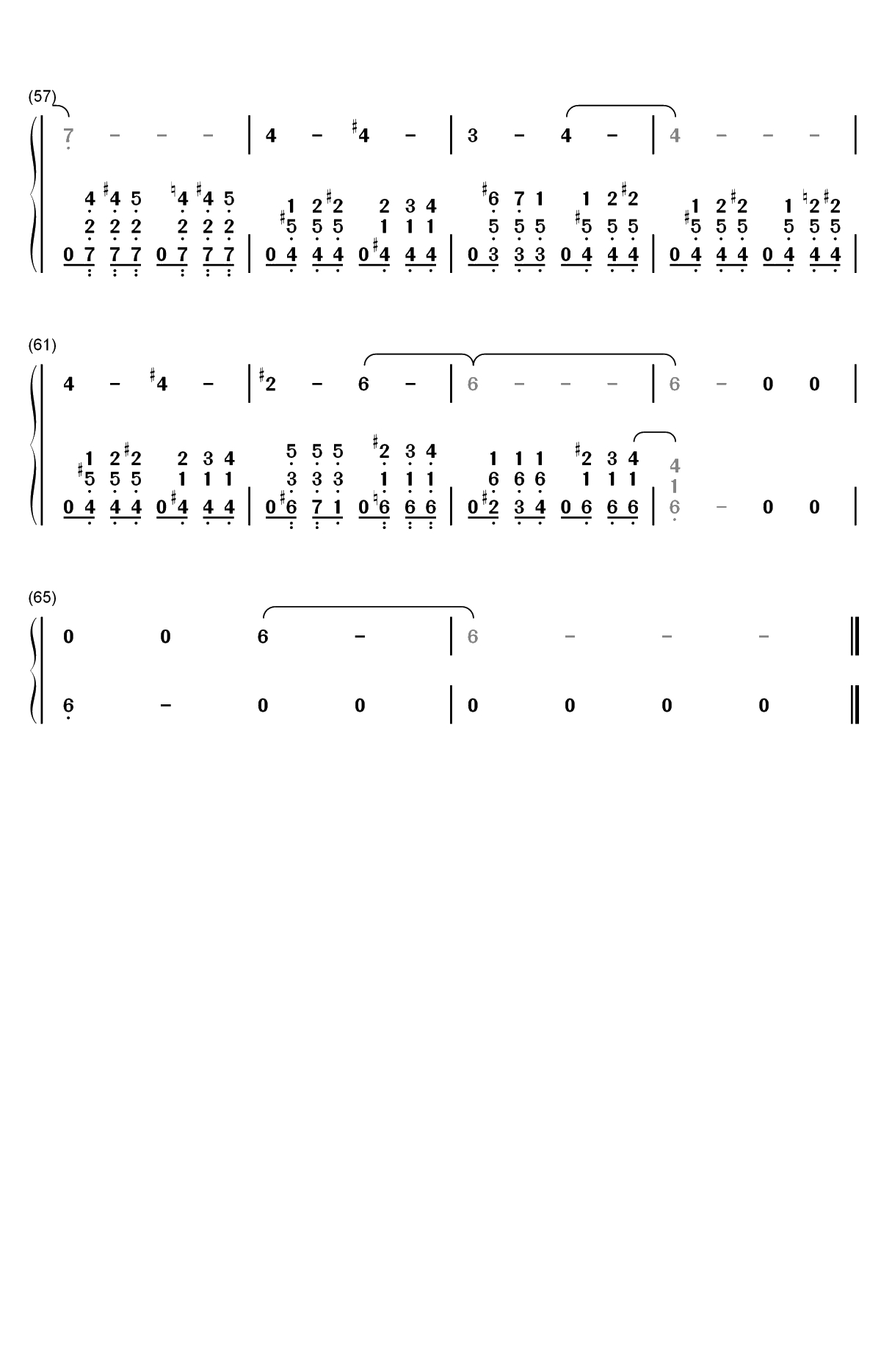 双面燕洵-楚乔传插曲-丽人行双手简谱预览4