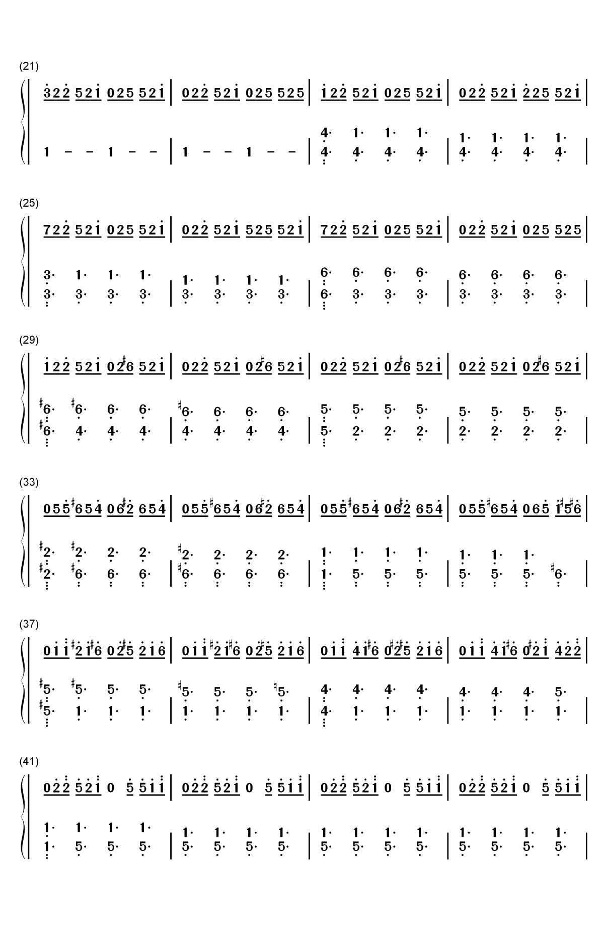 City of Tears-空洞骑士OST双手简谱预览2