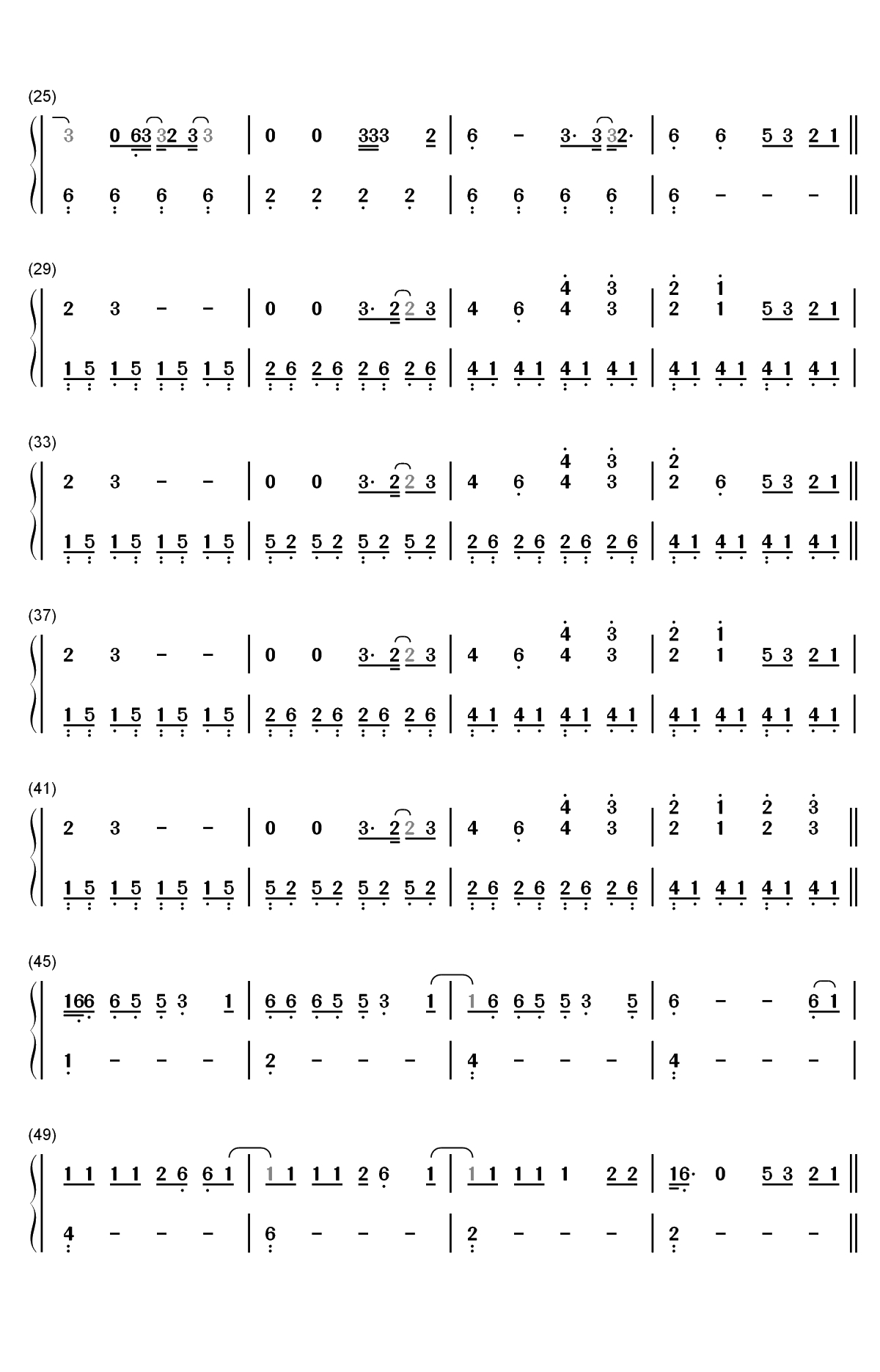 Into Happiness-Phantogram双手简谱预览2